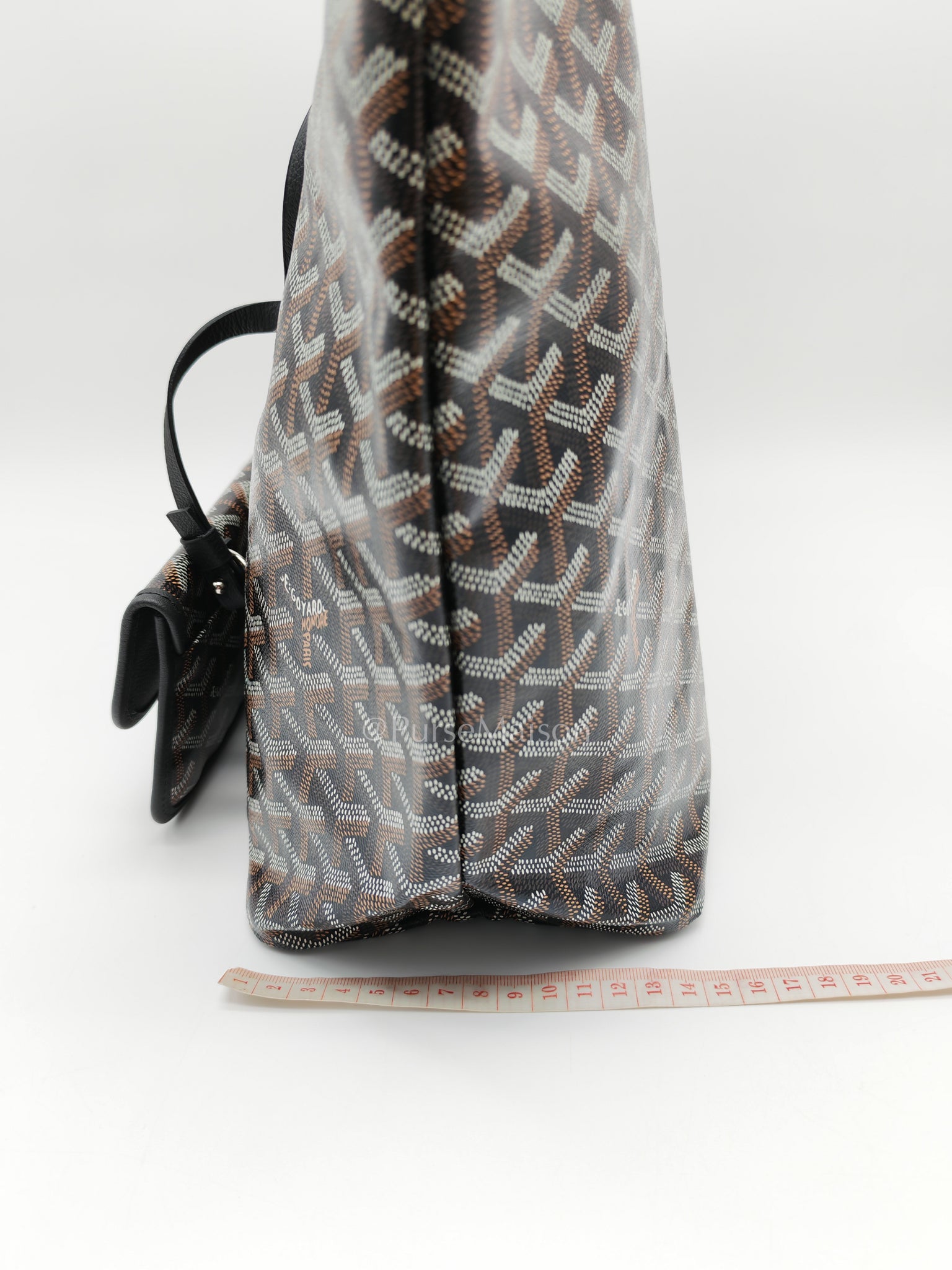 Saint Louis Black with Croc Universel Clip Charm in Goyardine Canvas Tote Bag | Purse Maison Luxury Bags Shop