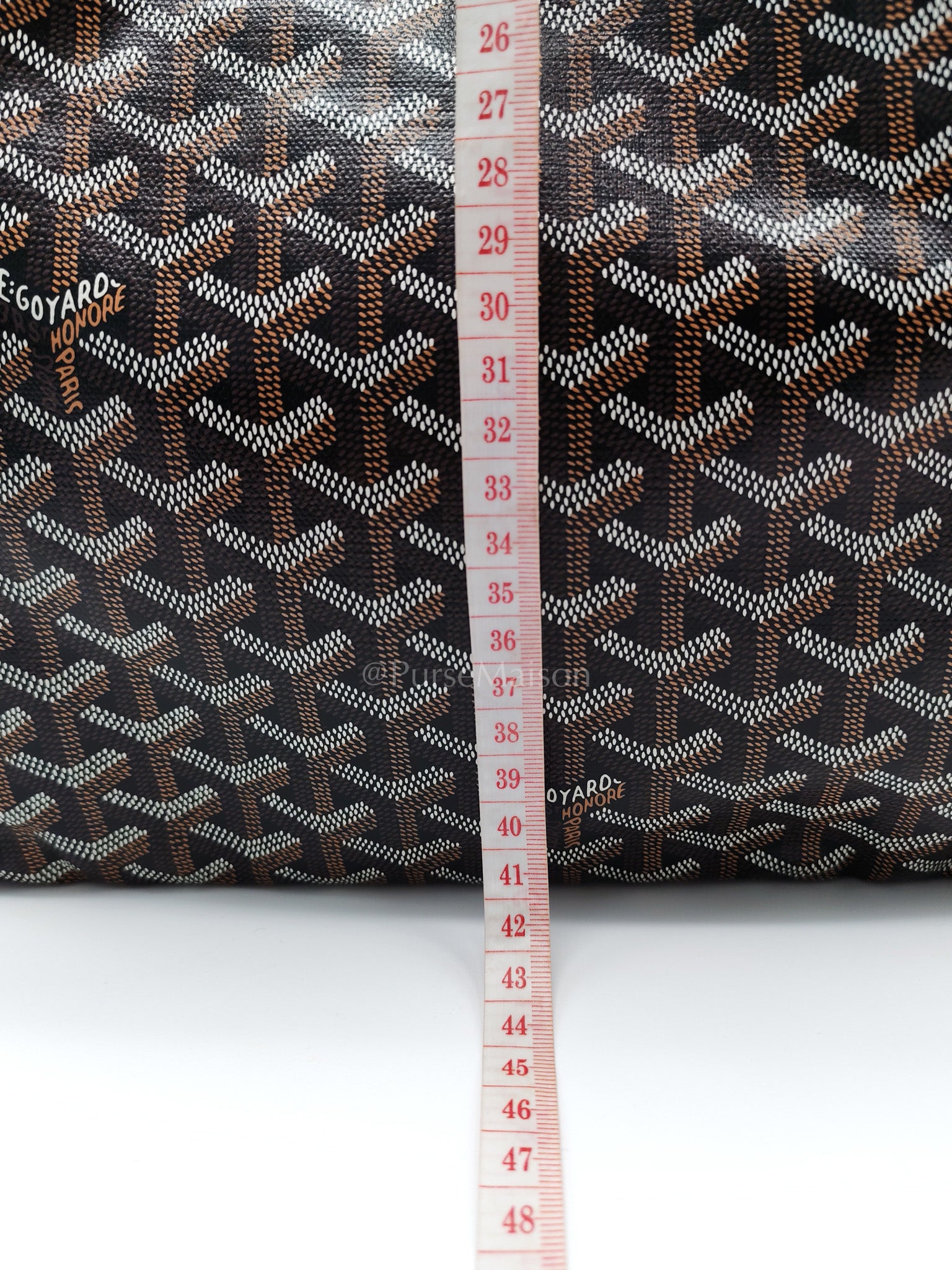 Saint Louis PM Black with Croc Universel Clip Charm in Goyardine Canvas Tote Bag | Purse Maison Luxury Bags Shop