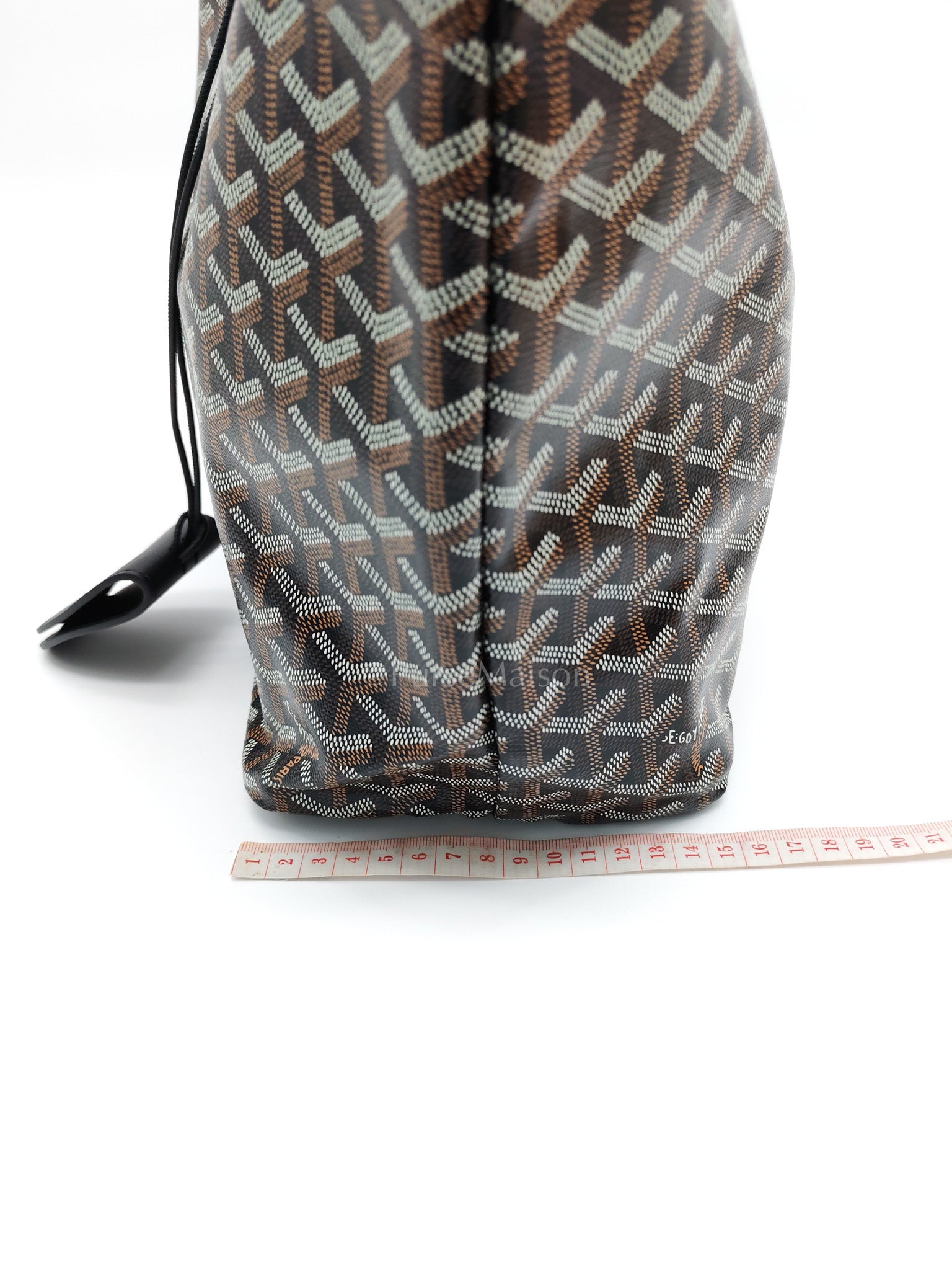 Saint Louis PM Black with Croc Universel Clip Charm in Goyardine Canvas Tote Bag | Purse Maison Luxury Bags Shop