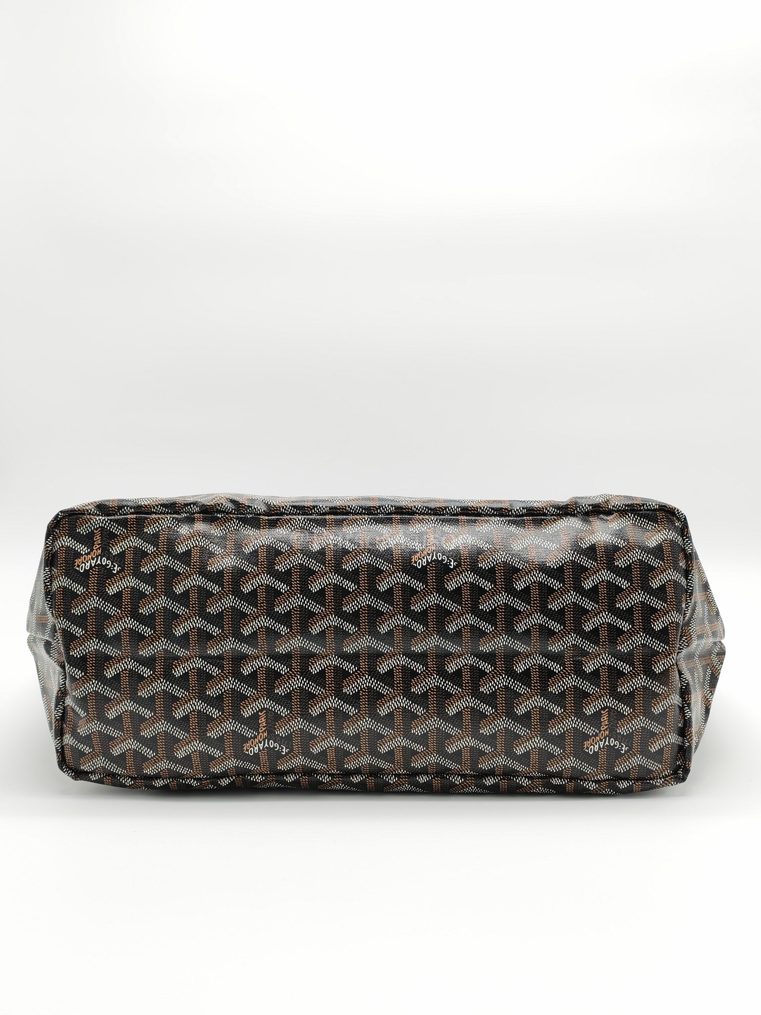 Saint Louis PM Black with Croc Universel Clip Charm in Goyardine Canvas Tote Bag | Purse Maison Luxury Bags Shop