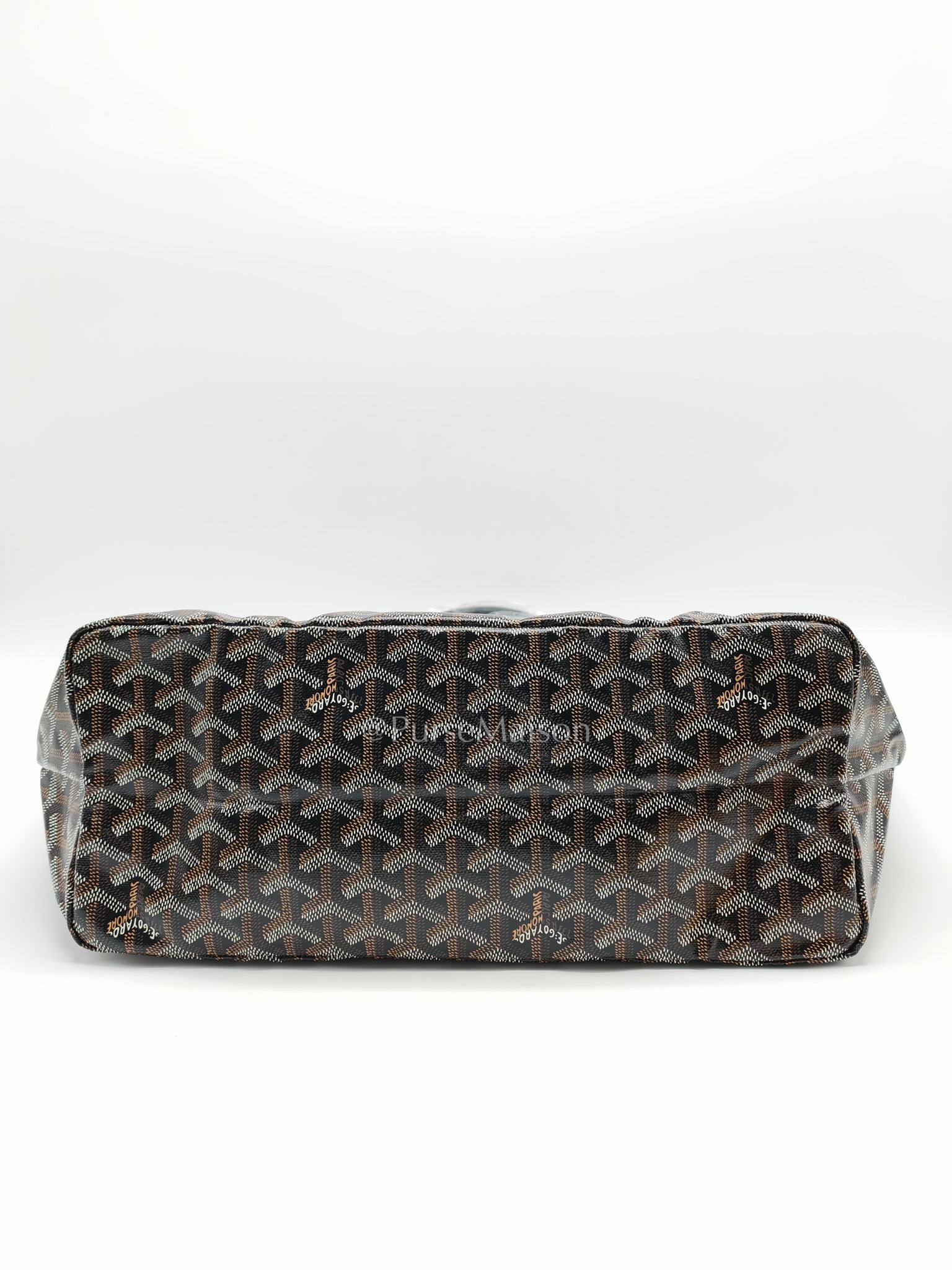 Saint Louis Black with Croc Universel Clip Charm in Goyardine Canvas Tote Bag | Purse Maison Luxury Bags Shop