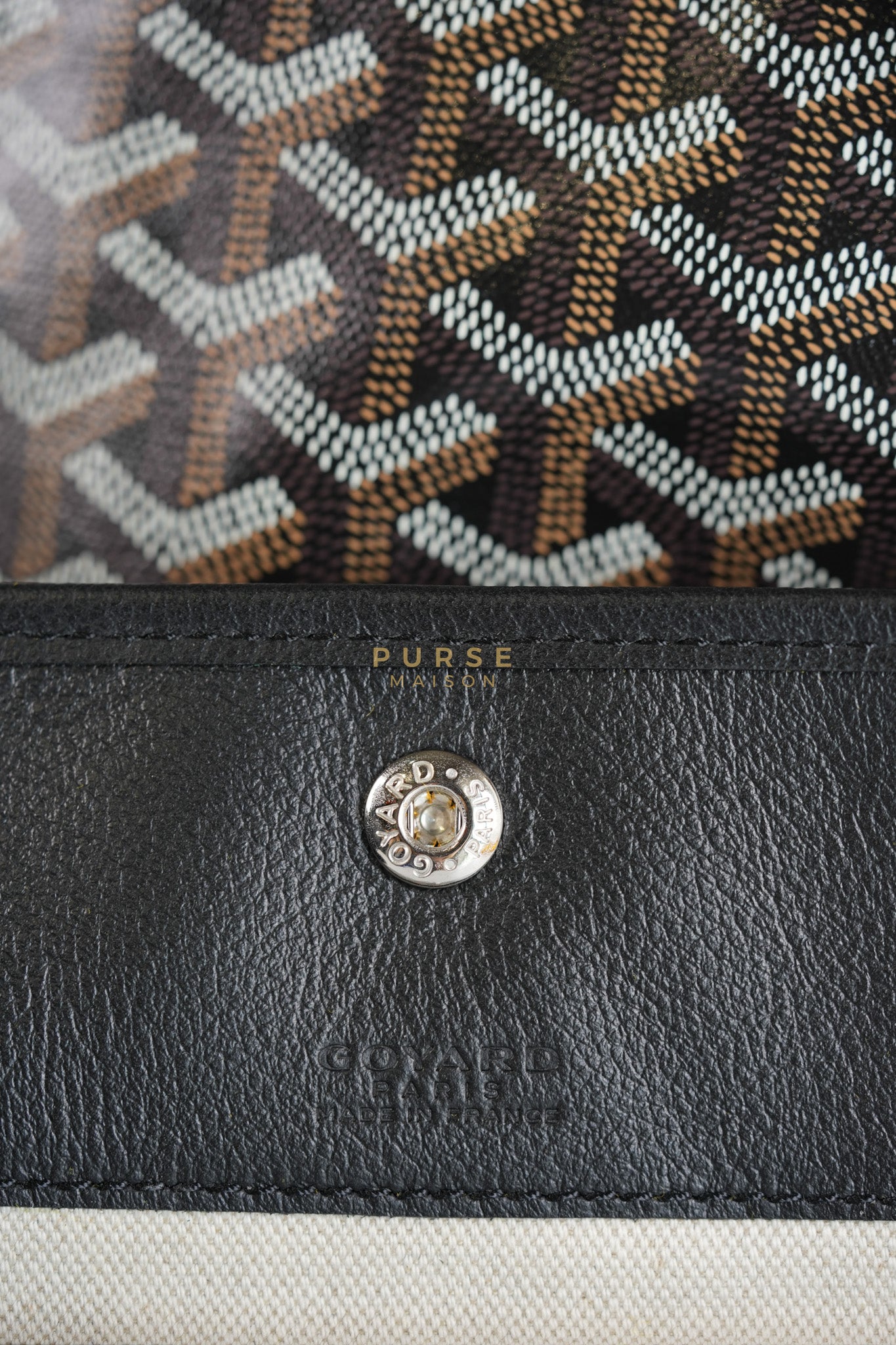 Saint Louis PM in Noir Goyardine Canvas | Purse Maison Luxury Bags Shop