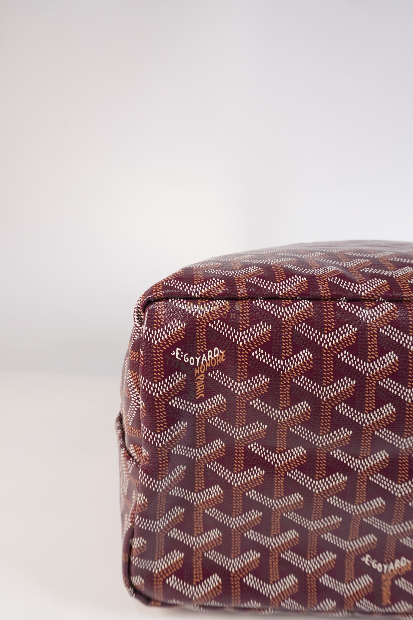 Saint Louis PM Bordeaux (Burgundy) in Goyardine Canvas | Purse Maison Luxury Bags Shop