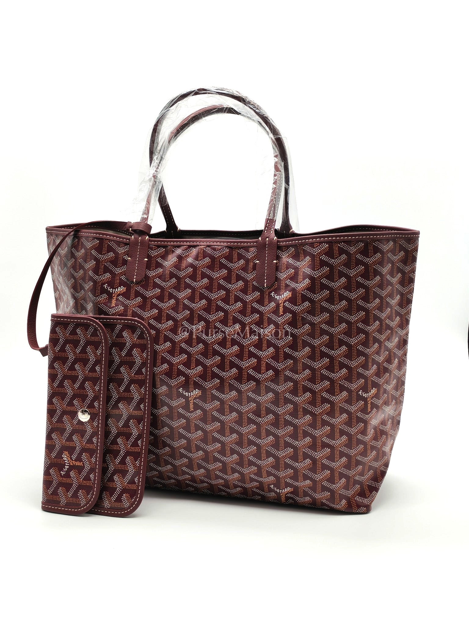 Saint Louis PM Bordeaux in Goyardine Canvas | Purse Maison Luxury Bags Shop