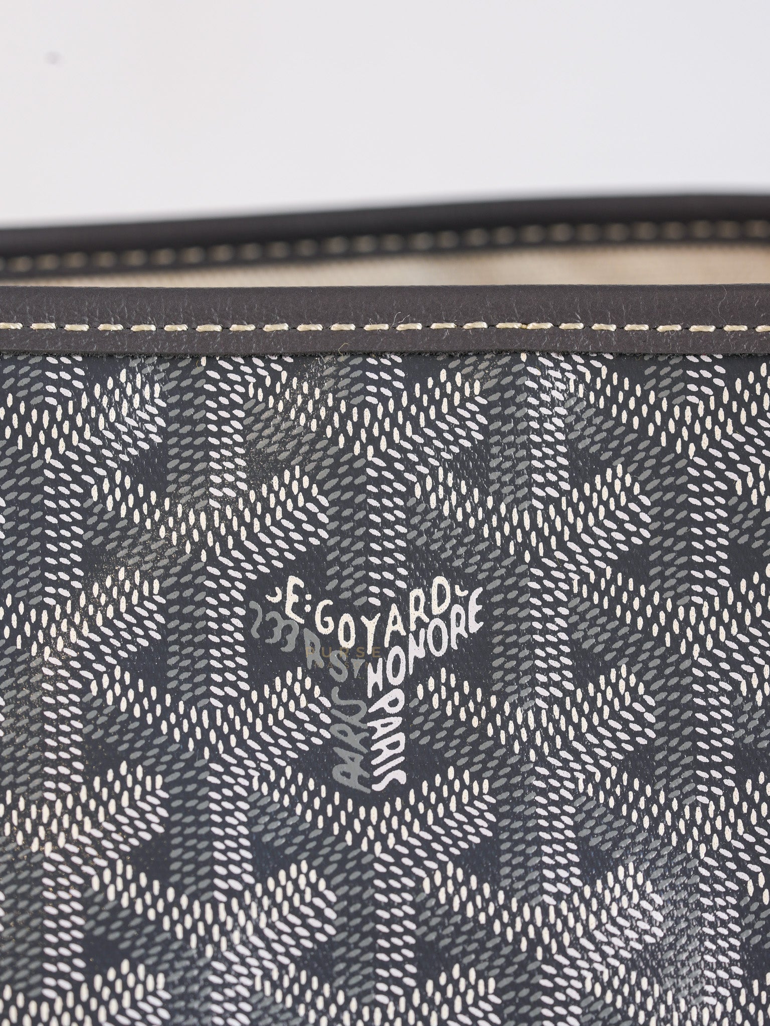 Saint Louis PM Gray Goyardine Canvas | Purse Maison Luxury Bags Shop