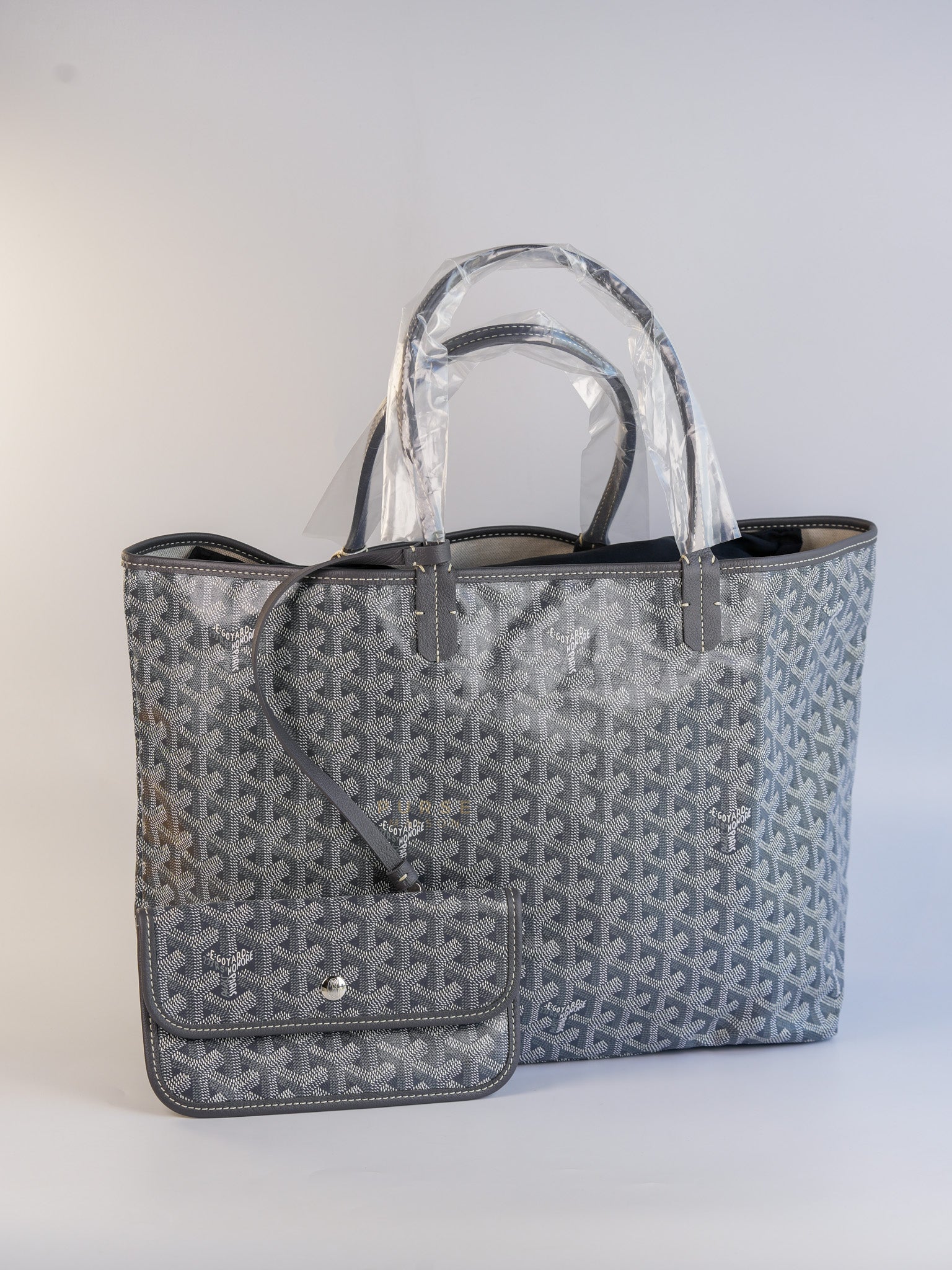Saint Louis PM Gray Goyardine Canvas | Purse Maison Luxury Bags Shop