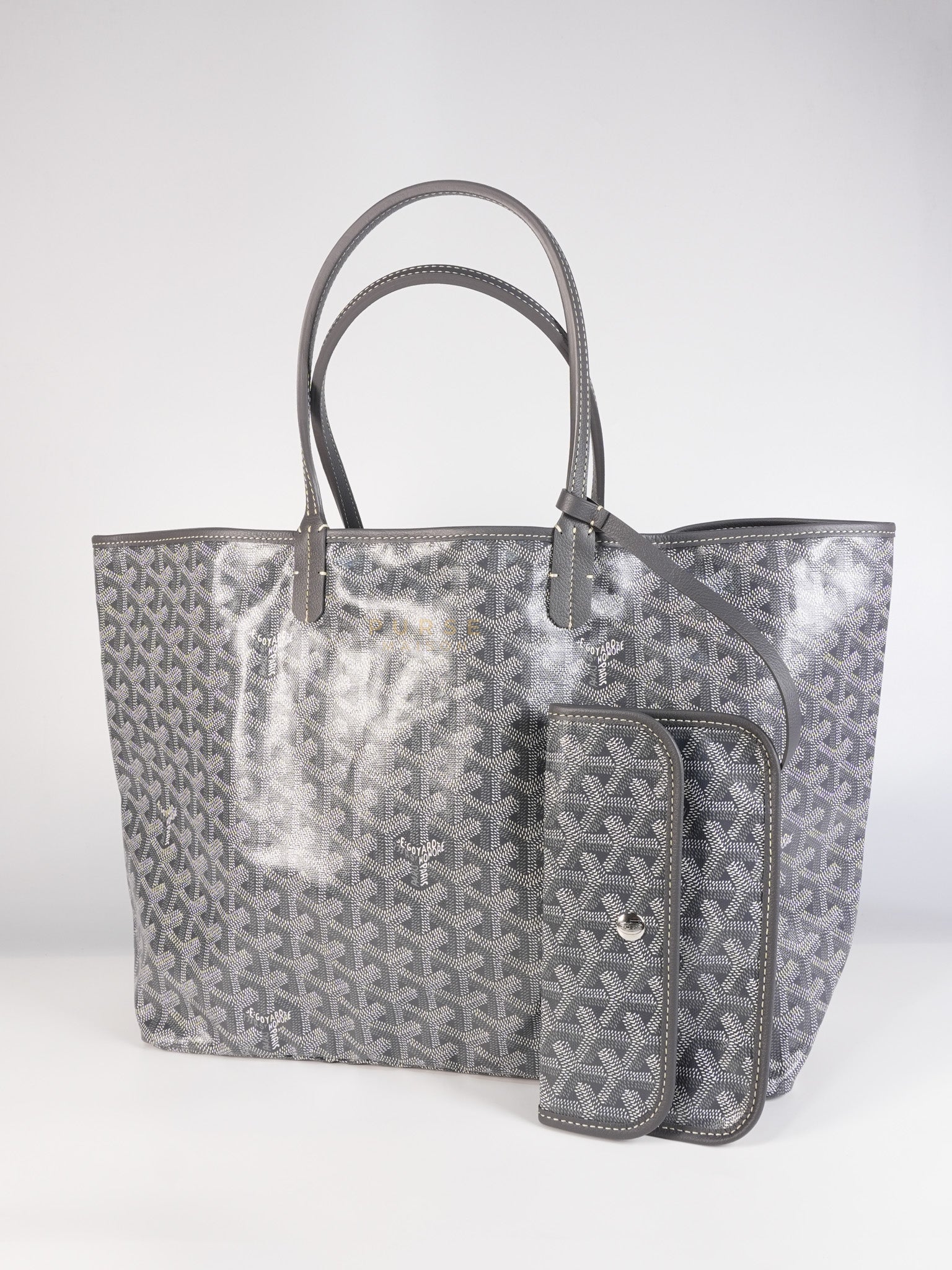 Saint Louis PM Gray in Goyardine Canvas | Purse Maison Luxury Bags Shop
