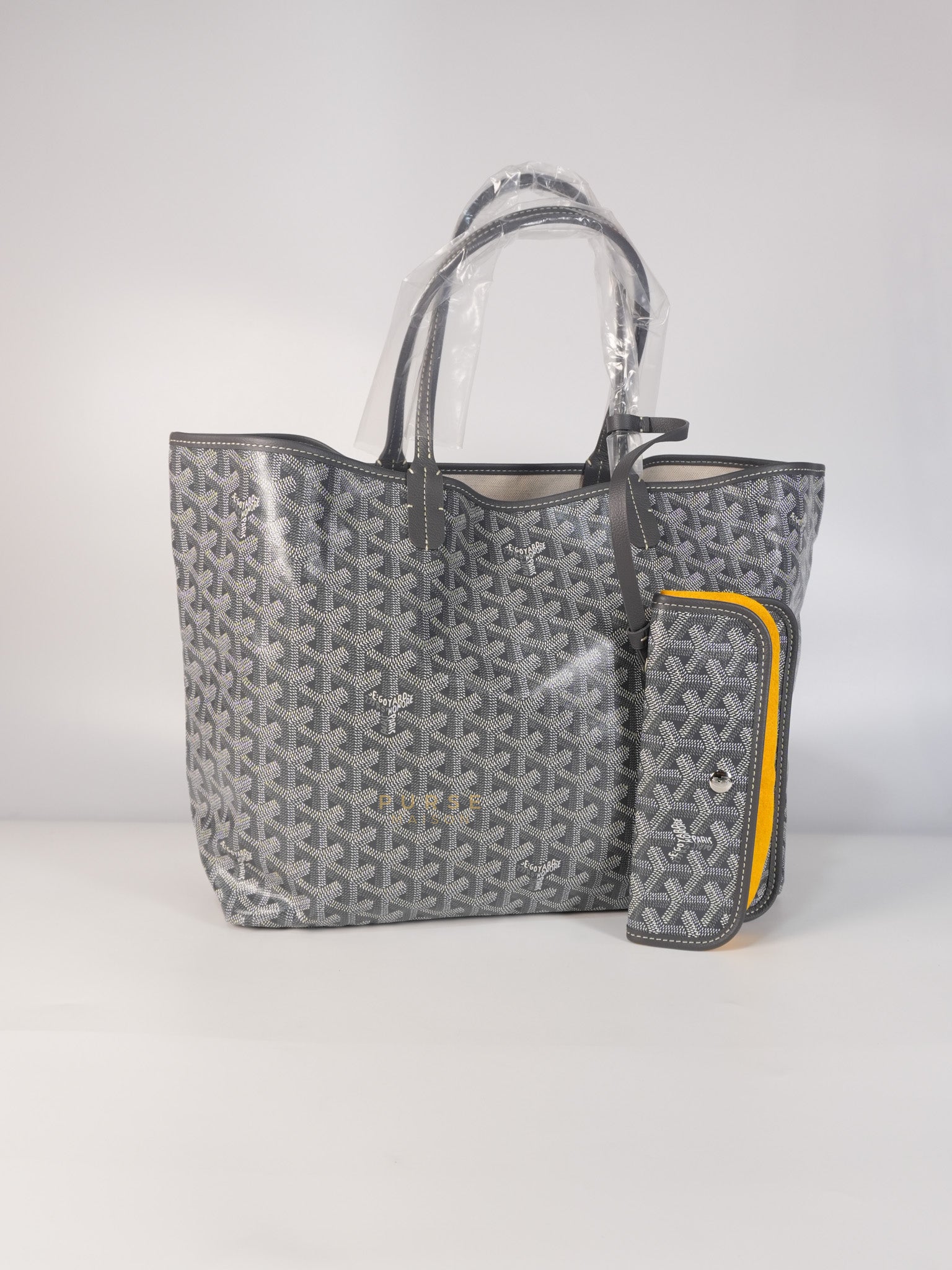 Saint Louis PM Gray in Goyardine Canvas | Purse Maison Luxury Bags Shop