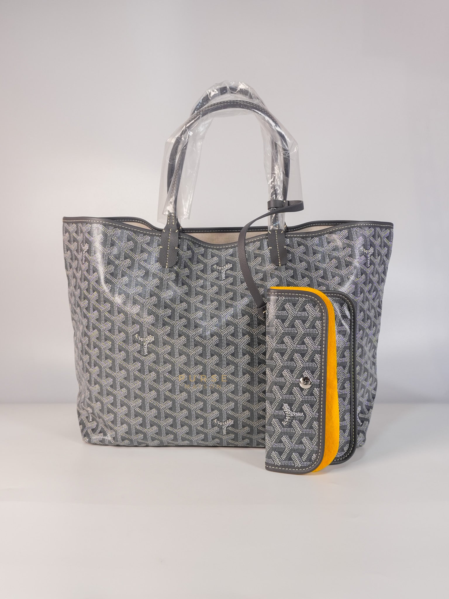 Saint Louis PM Gray in Goyardine Canvas | Purse Maison Luxury Bags Shop
