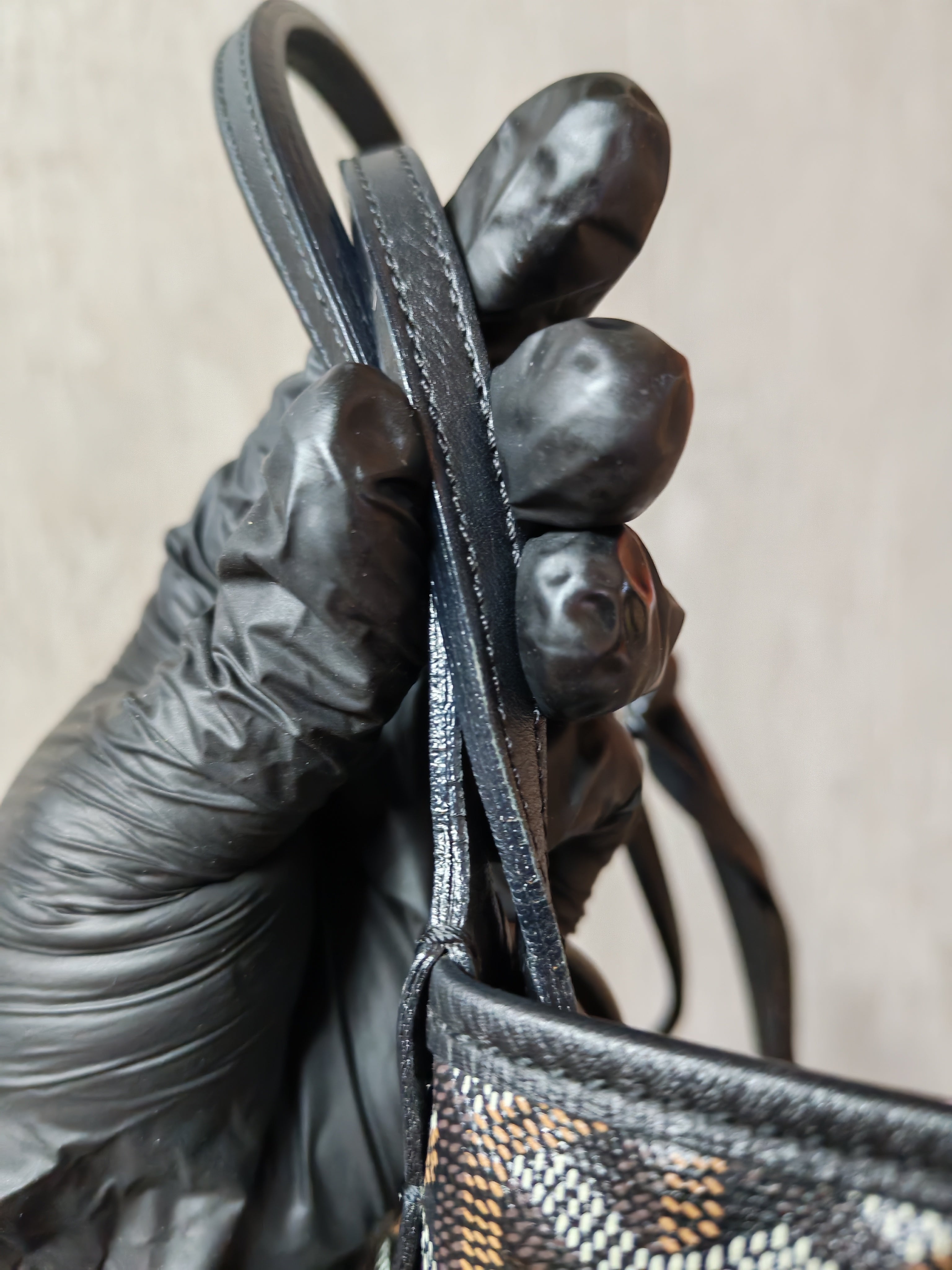 Saint Louis PM in Black Goyardine Canvas | Purse Maison Luxury Bags Shop