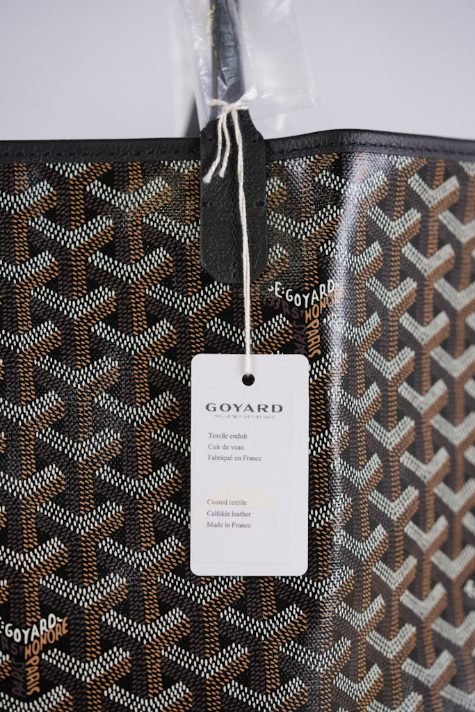 Saint Louis PM in Black Goyardine Canvas | Purse Maison Luxury Bags Shop