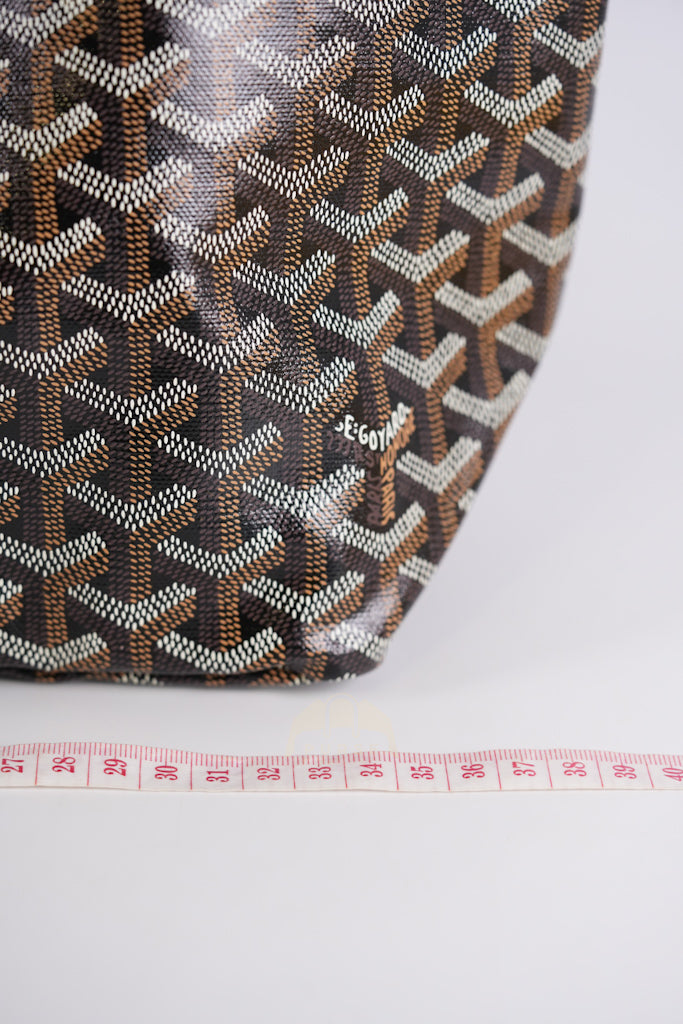 Saint Louis PM in Black Goyardine Canvas | Purse Maison Luxury Bags Shop