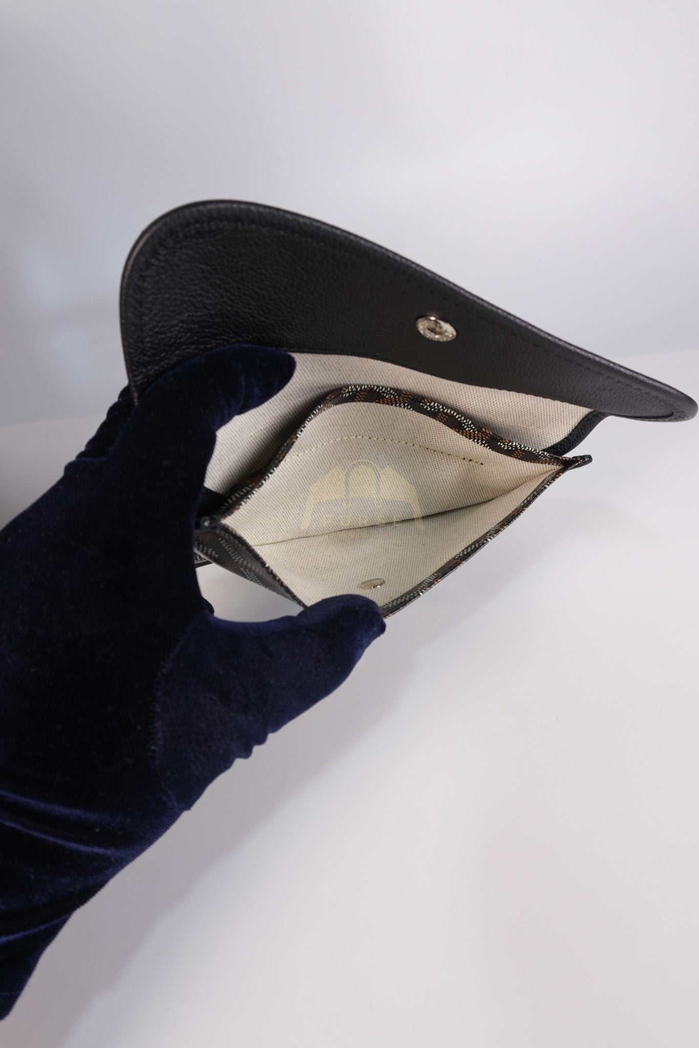 Saint Louis PM in Black Goyardine Canvas | Purse Maison Luxury Bags Shop