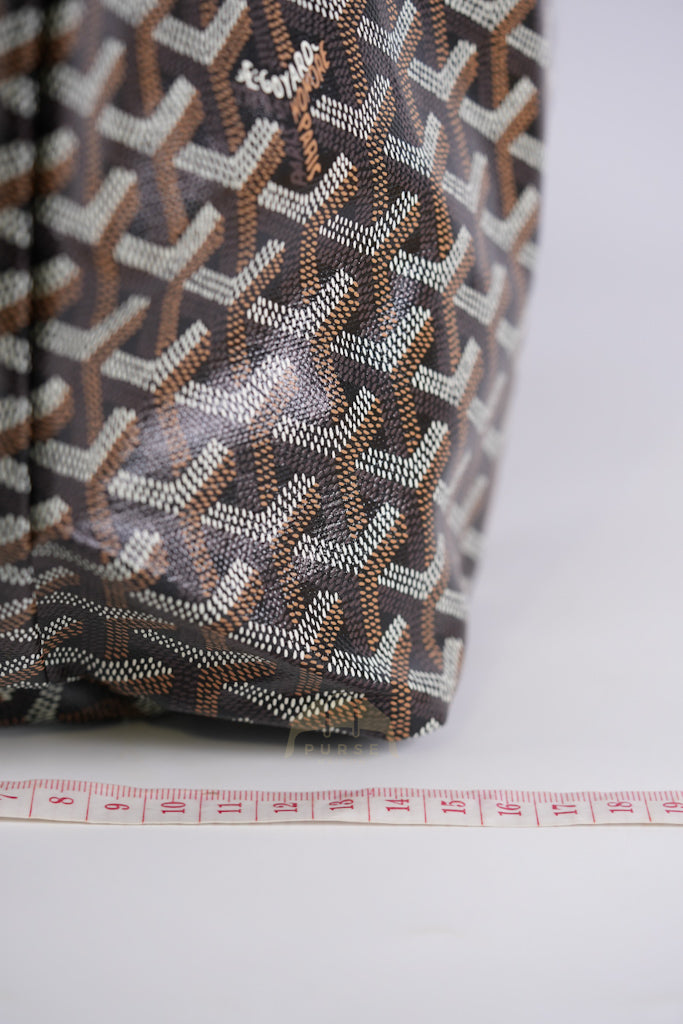 Saint Louis PM in Black Goyardine Canvas | Purse Maison Luxury Bags Shop