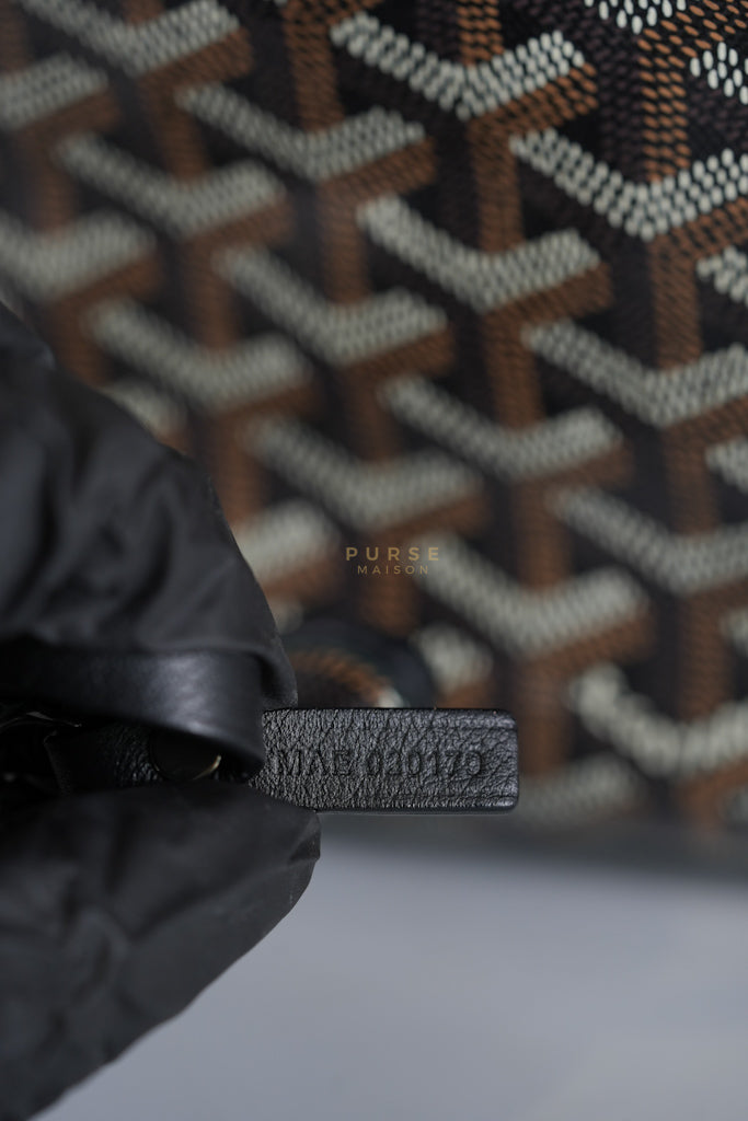 Saint Louis PM in Black Goyardine Canvas | Purse Maison Luxury Bags Shop