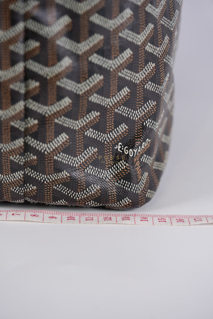 Saint Louis PM in Black Goyardine Canvas | Purse Maison Luxury Bags Shop