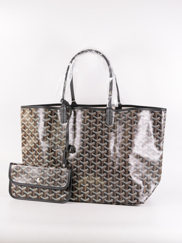 Saint Louis PM in Black Goyardine Canvas | Purse Maison Luxury Bags Shop