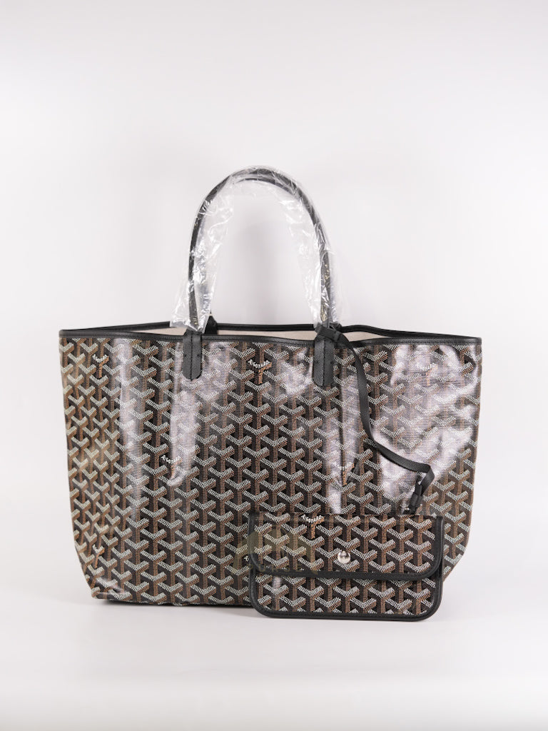 Saint Louis PM in Black Goyardine Canvas | Purse Maison Luxury Bags Shop