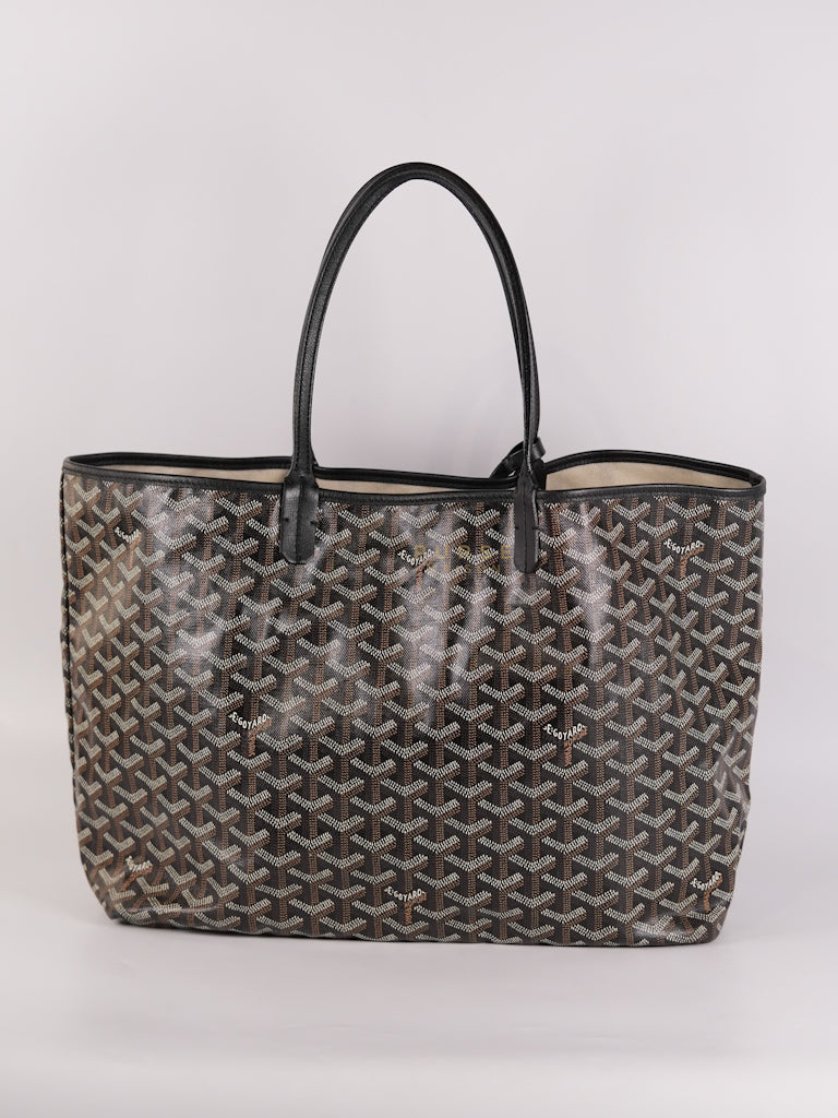 Saint Louis PM in Black Goyardine Canvas | Purse Maison Luxury Bags Shop