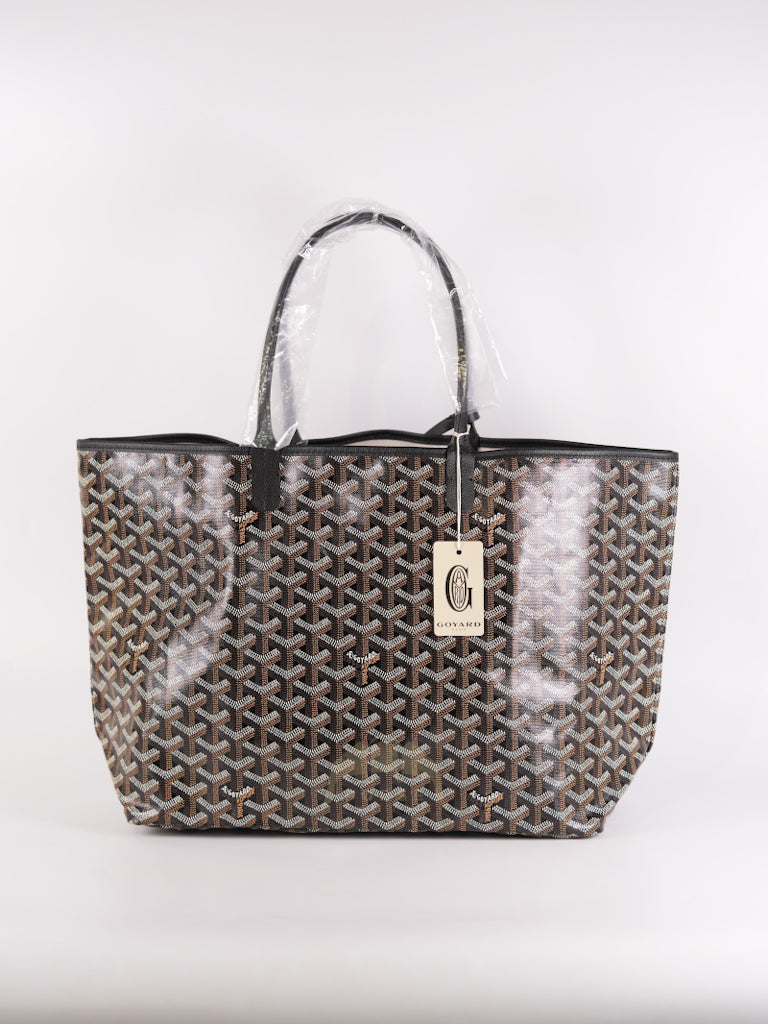 Saint Louis PM in Black Goyardine Canvas | Purse Maison Luxury Bags Shop