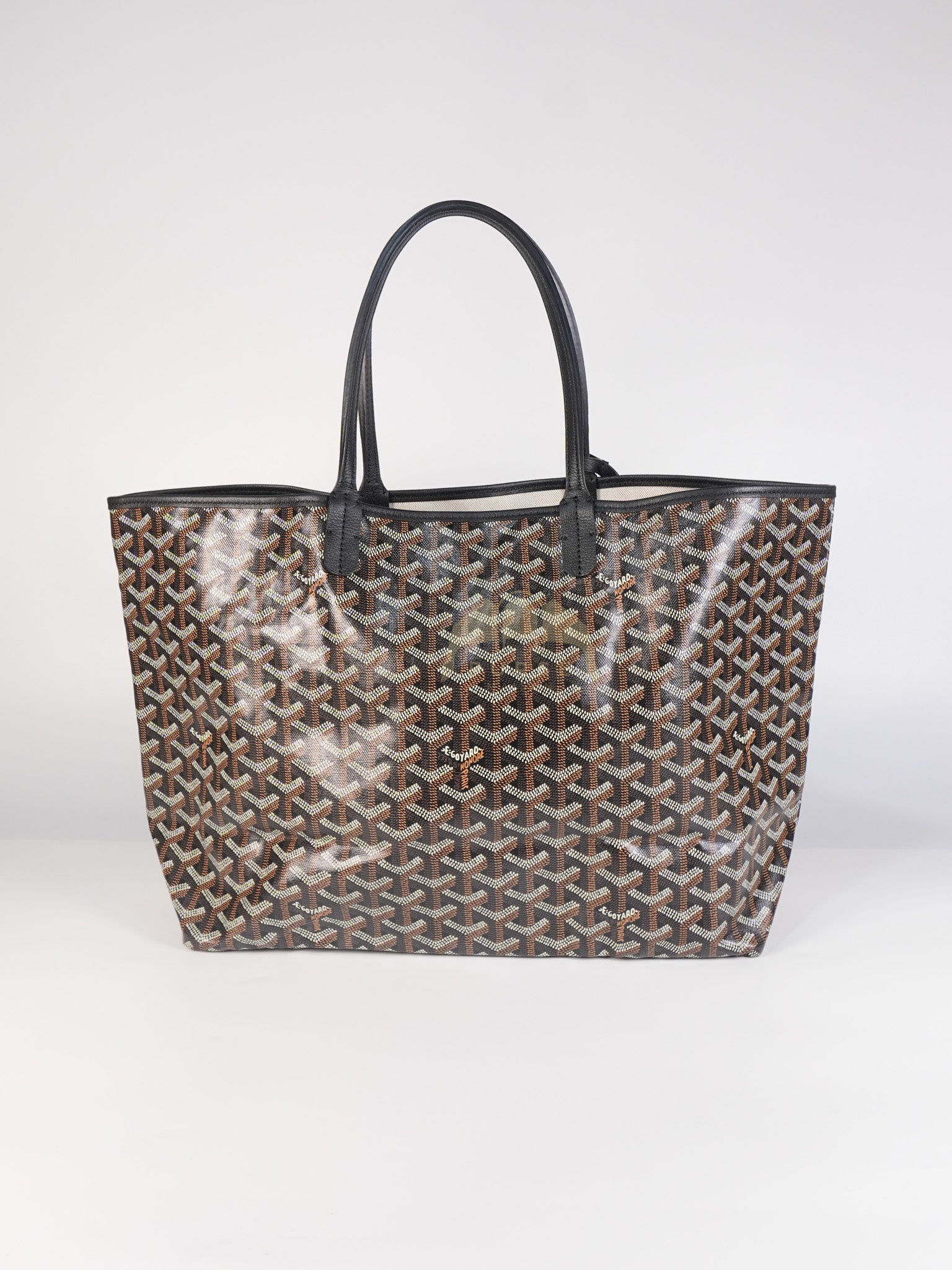 Saint Louis PM in Black Goyardine Canvas | Purse Maison Luxury Bags Shop