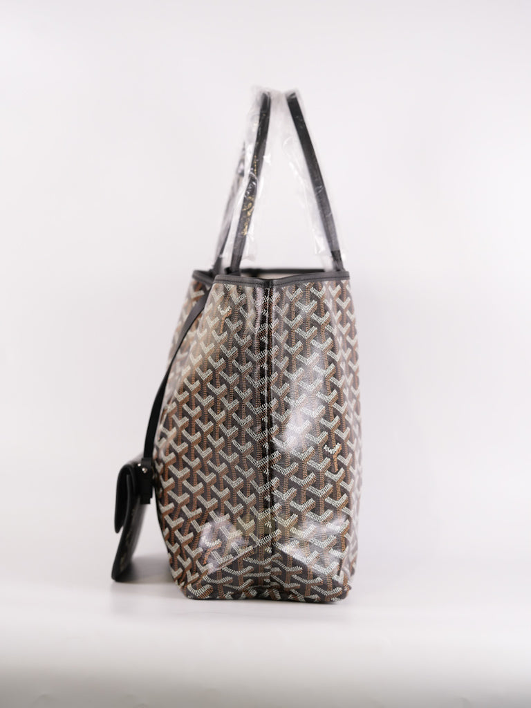 Saint Louis PM in Black Goyardine Canvas | Purse Maison Luxury Bags Shop