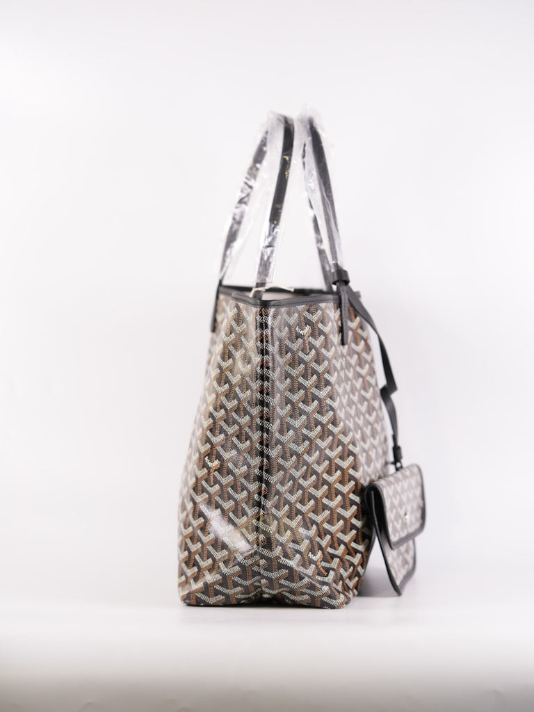 Saint Louis PM in Black Goyardine Canvas | Purse Maison Luxury Bags Shop