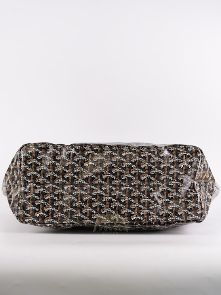 Saint Louis PM in Black Goyardine Canvas | Purse Maison Luxury Bags Shop