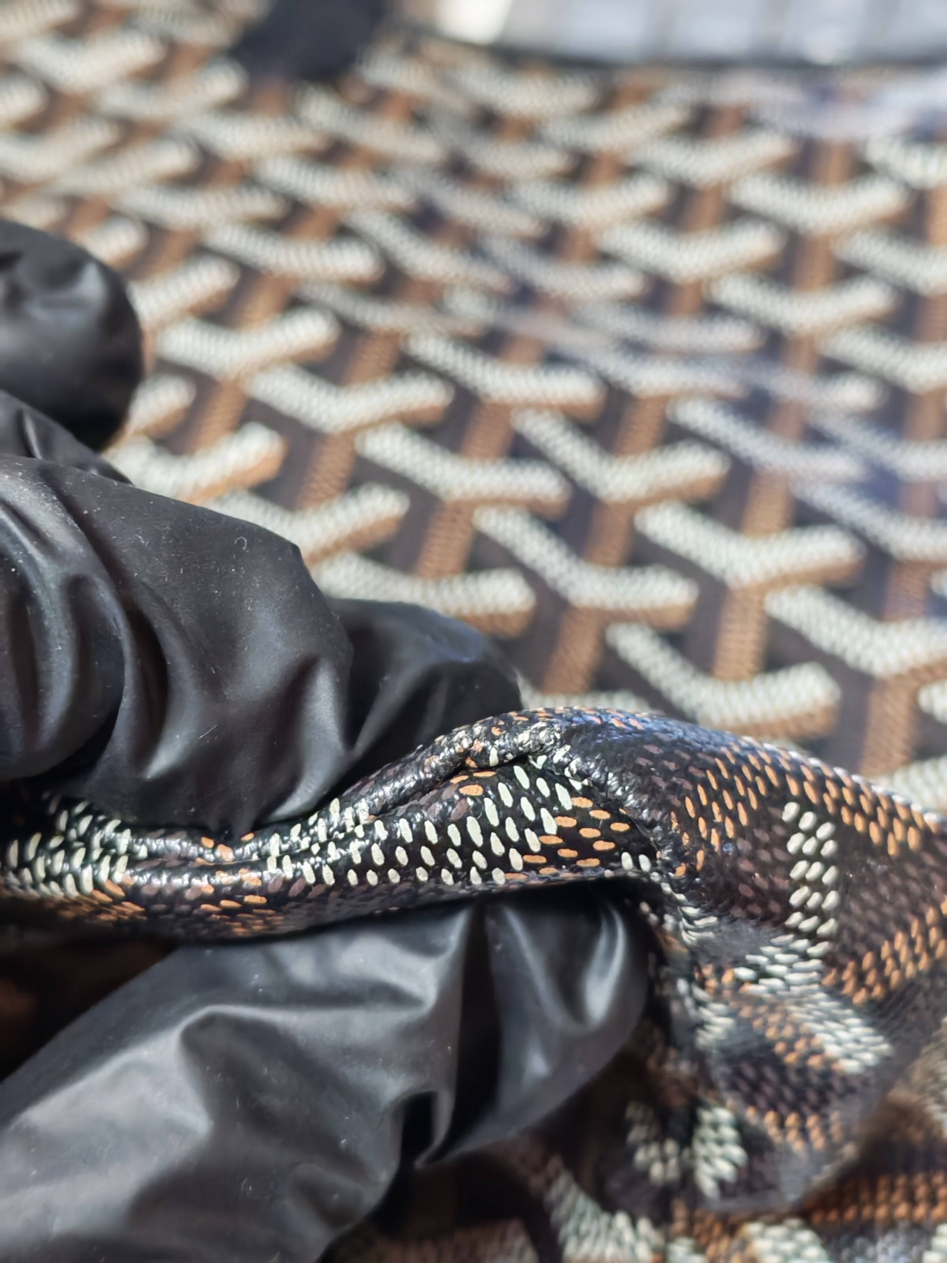 Saint Louis PM in Black Goyardine Canvas | Purse Maison Luxury Bags Shop