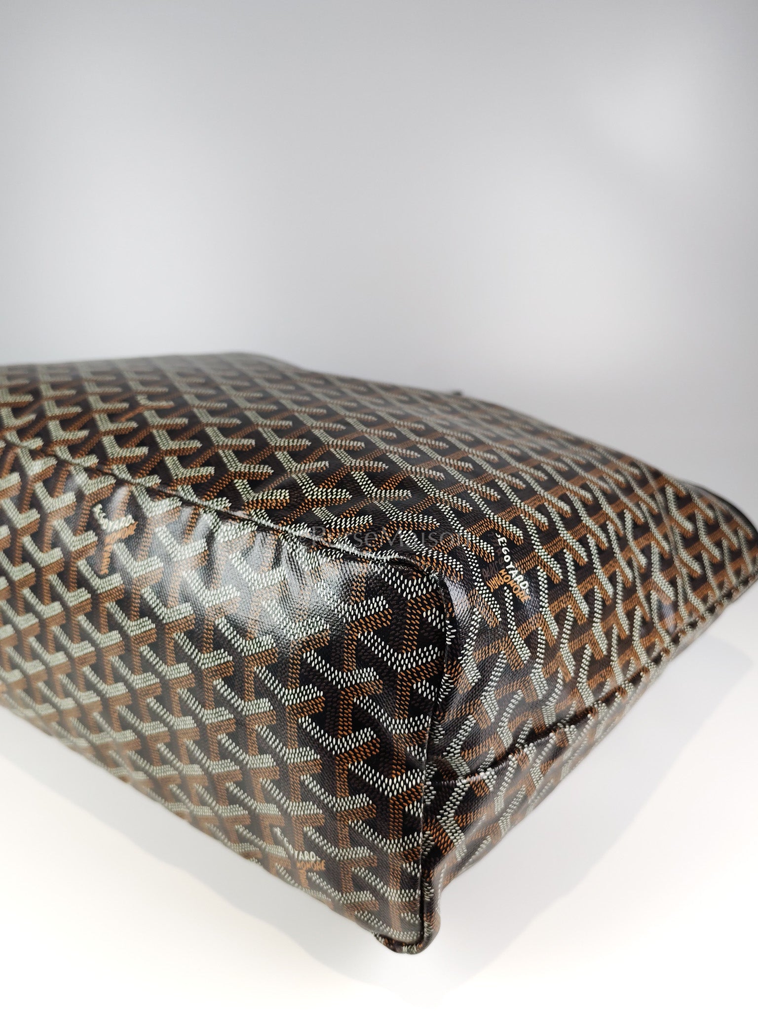 Saint Louis PM in Black Goyardine Canvas Tote Bag | Purse Maison Luxury Bags Shop