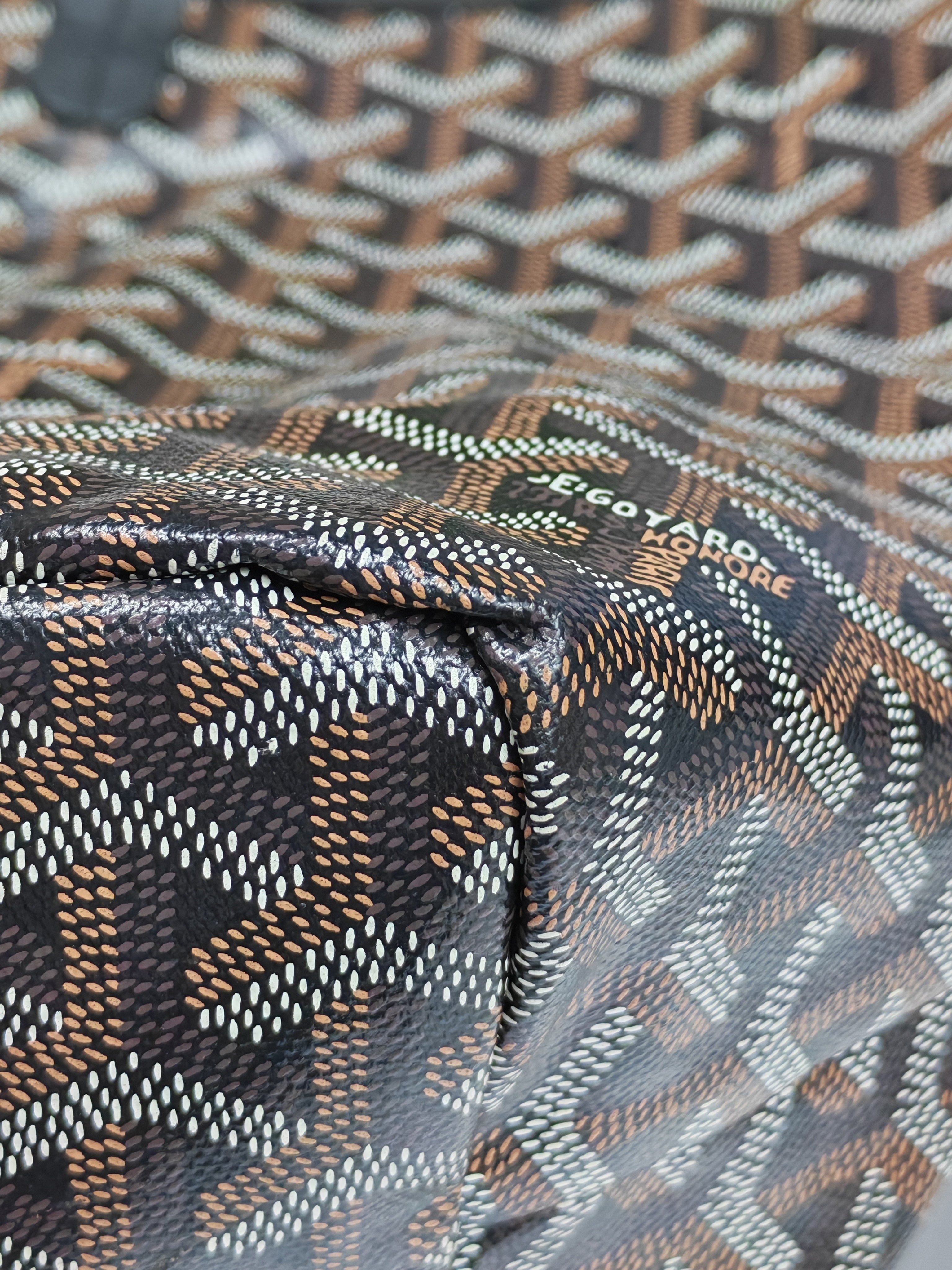 Saint Louis PM in Black Goyardine Canvas Tote Bag | Purse Maison Luxury Bags Shop