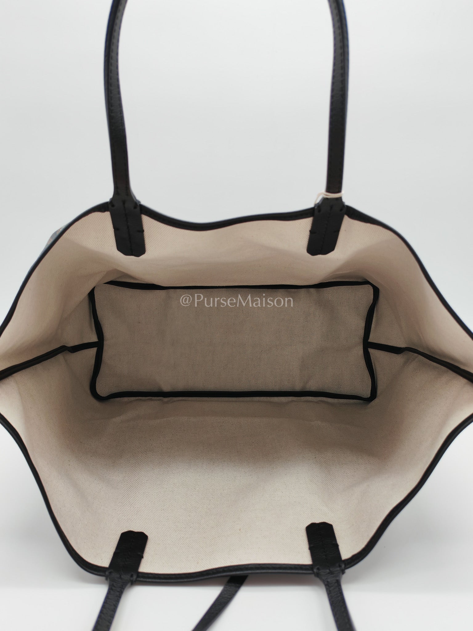 Saint Louis PM in Black Goyardine Canvas Tote Bag | Purse Maison Luxury Bags Shop