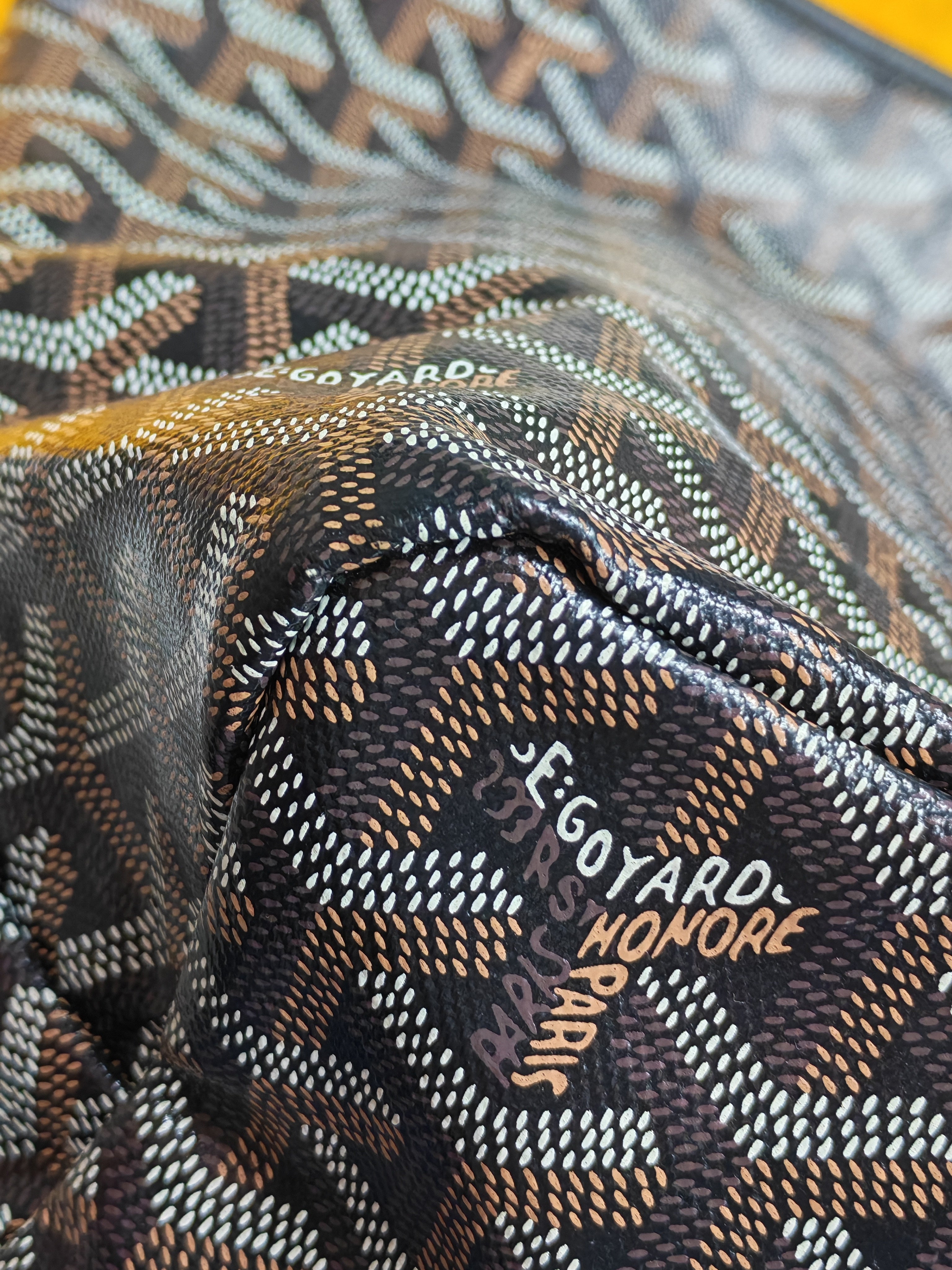 Saint Louis PM in Black Goyardine Canvas Tote Bag | Purse Maison Luxury Bags Shop