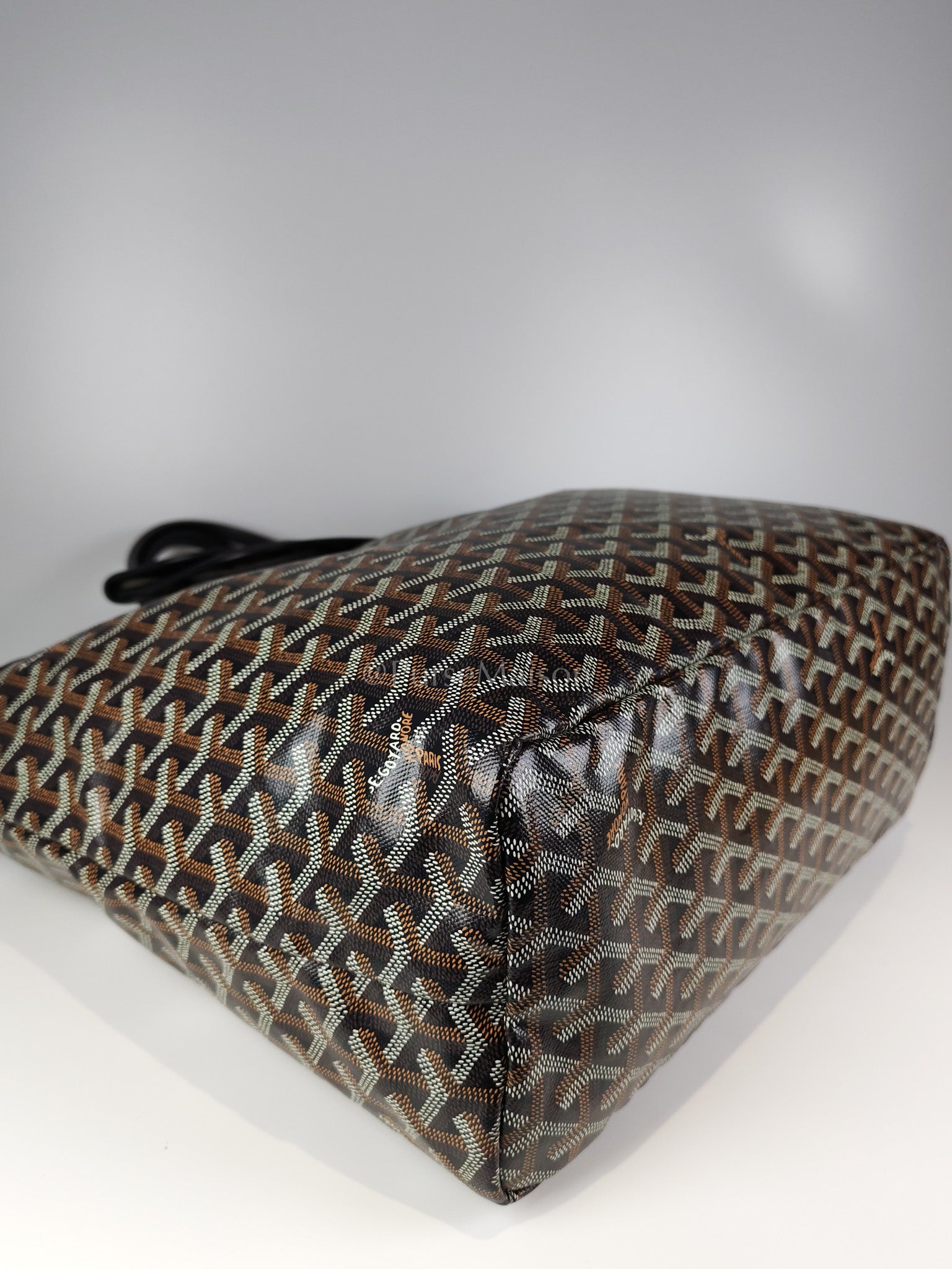 Saint Louis PM in Black Goyardine Canvas Tote Bag | Purse Maison Luxury Bags Shop