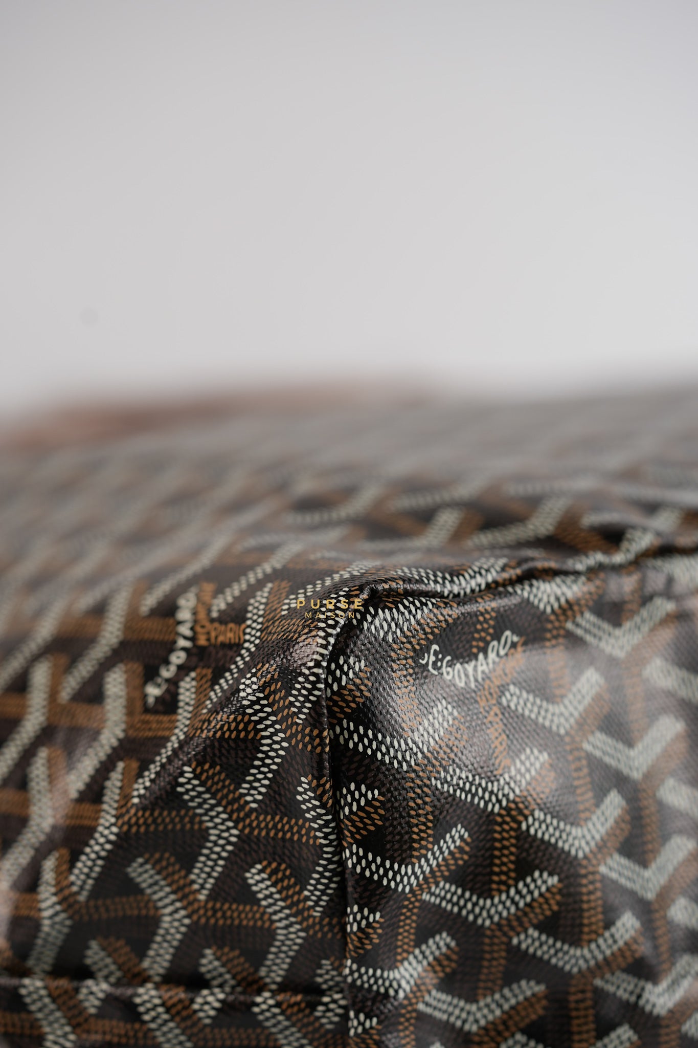 Saint Louis PM in Black/Tan Tote Bag | Purse Maison Luxury Bags Shop