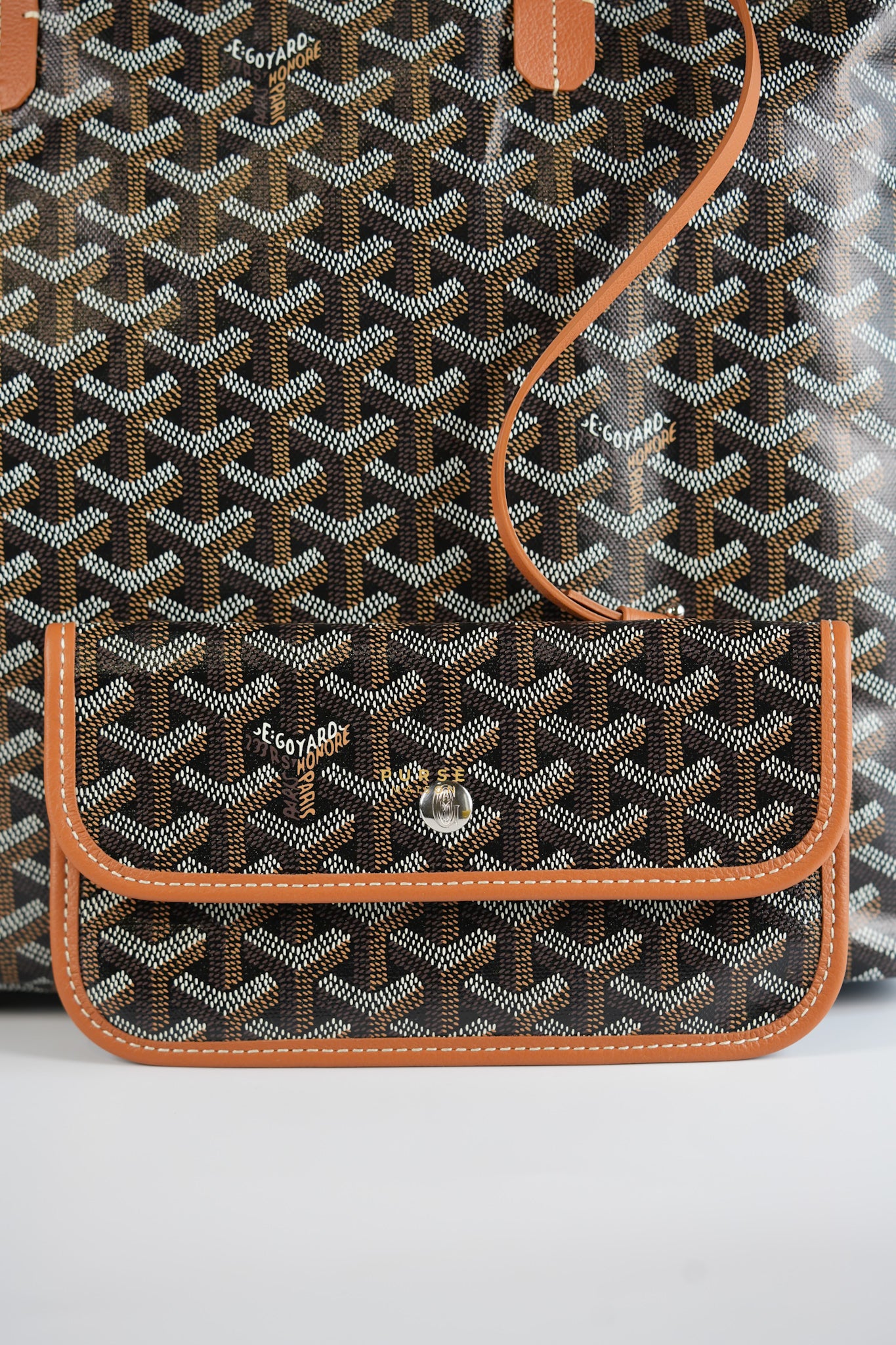 Saint Louis PM in Black/Tan Tote Bag | Purse Maison Luxury Bags Shop