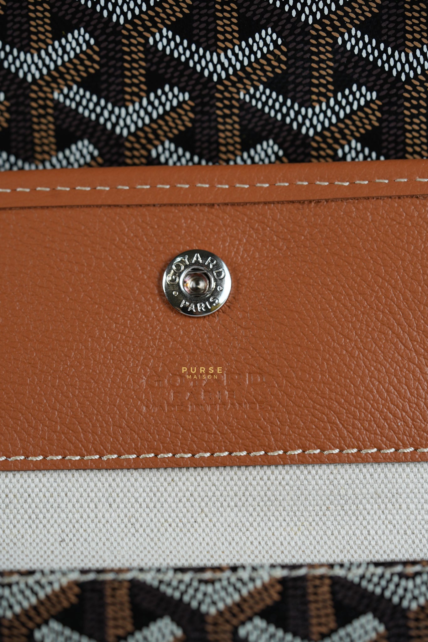 Saint Louis PM in Black/Tan Tote Bag | Purse Maison Luxury Bags Shop