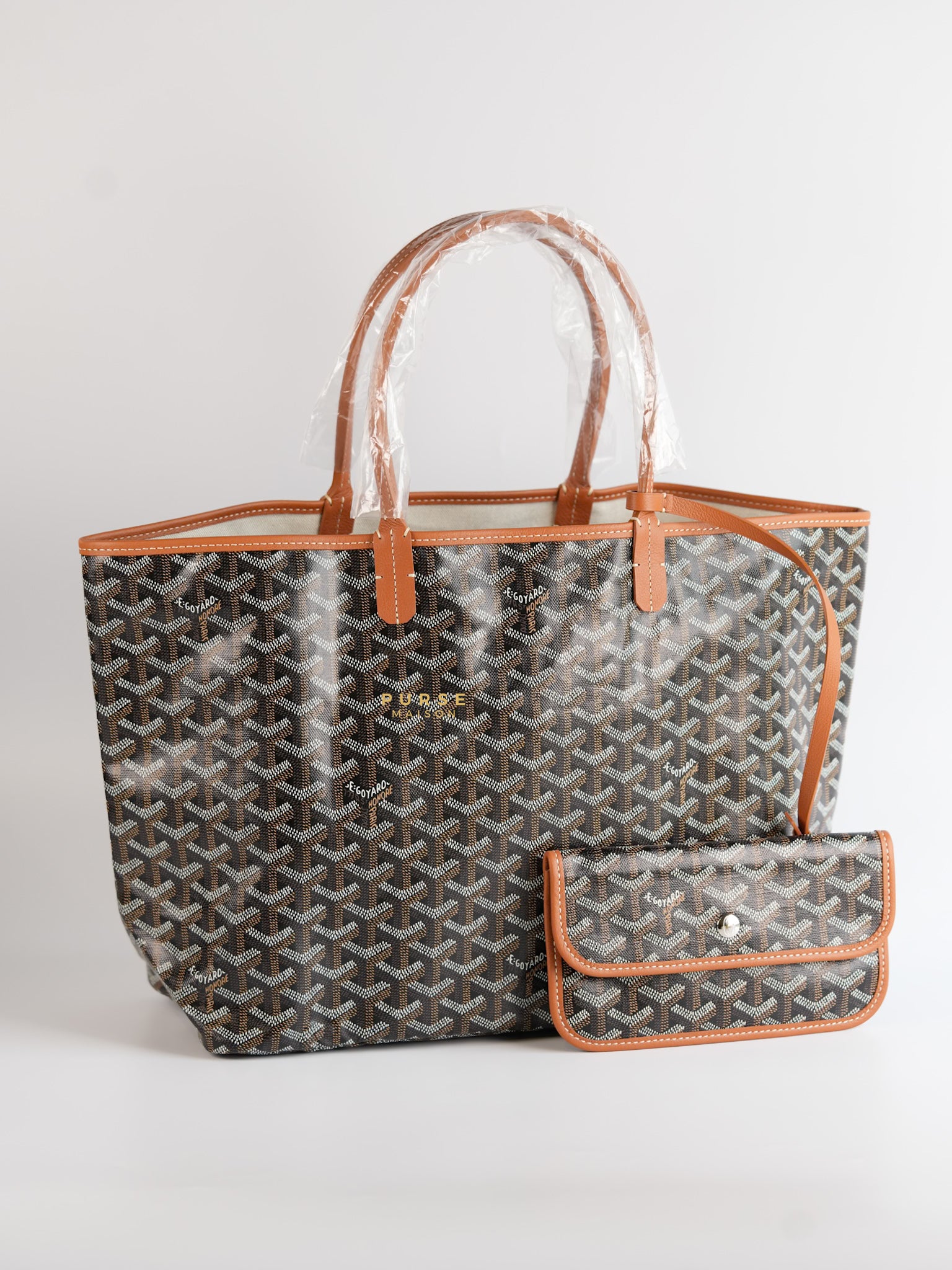 Saint Louis PM in Black/Tan Tote Bag | Purse Maison Luxury Bags Shop