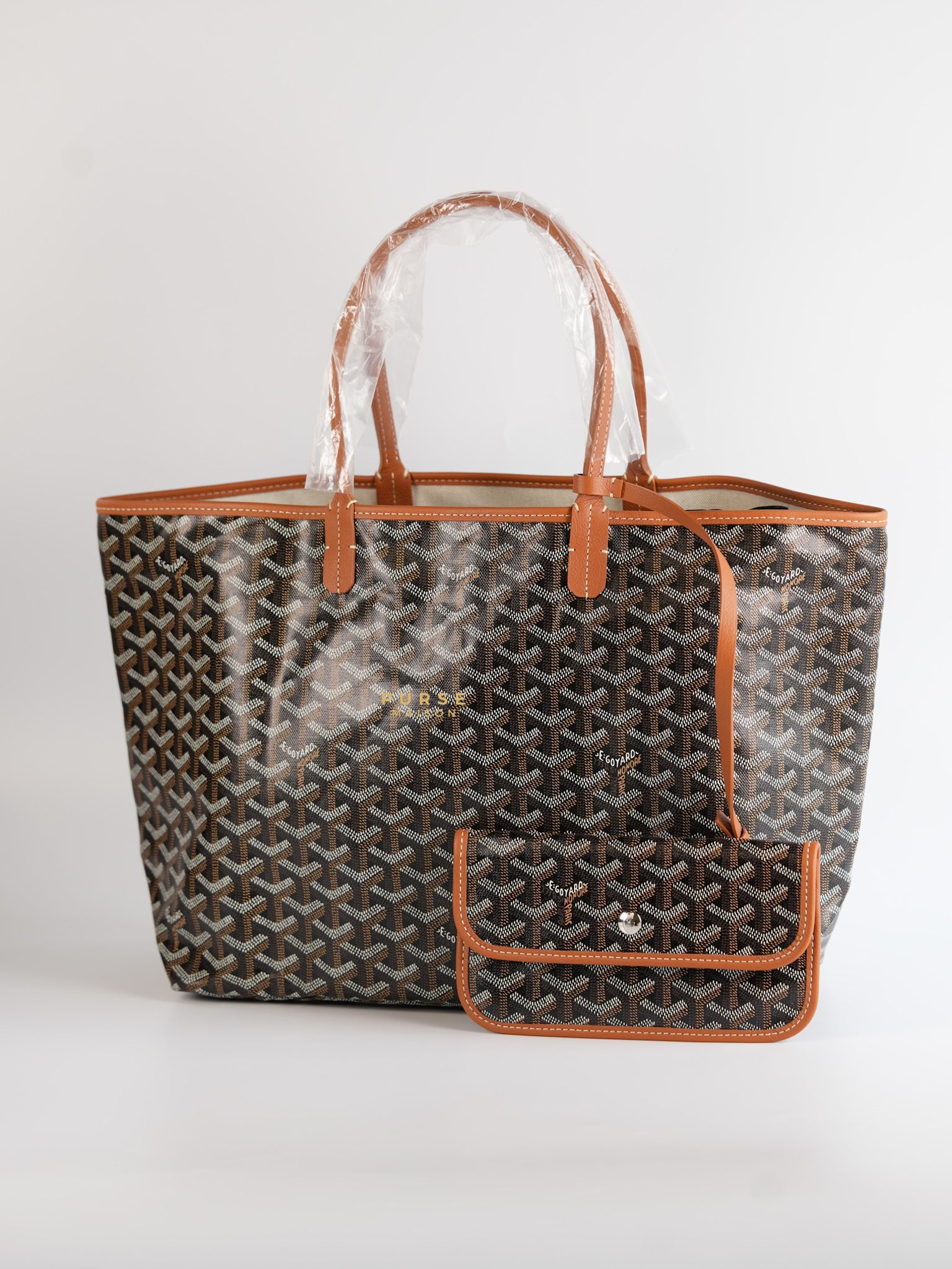Saint Louis PM in Black/Tan Tote Bag | Purse Maison Luxury Bags Shop