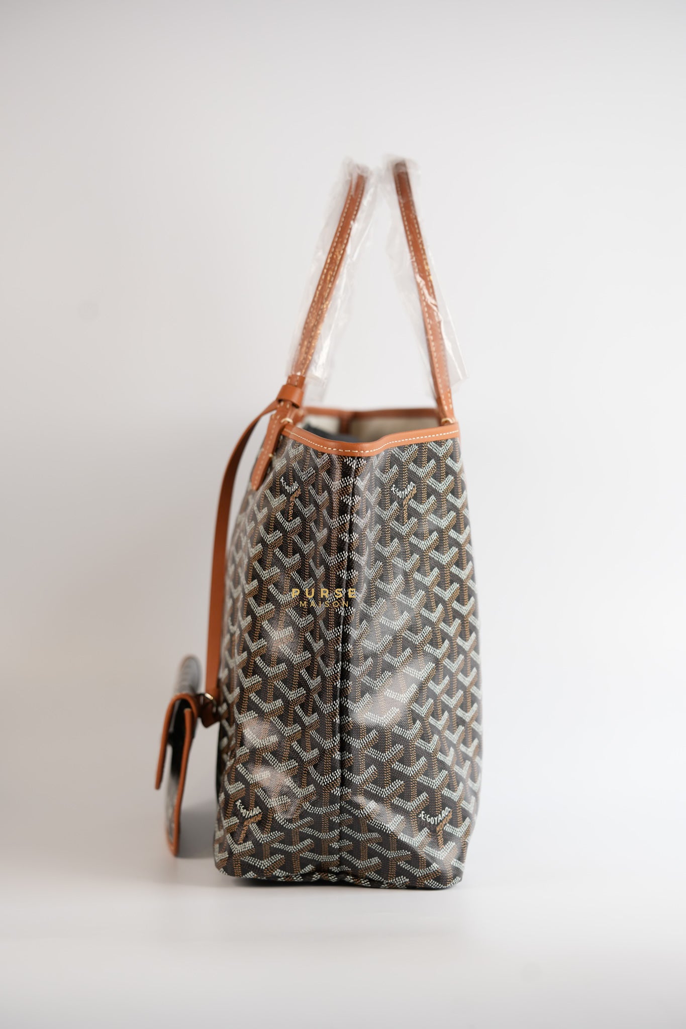 Saint Louis PM in Black/Tan Tote Bag | Purse Maison Luxury Bags Shop