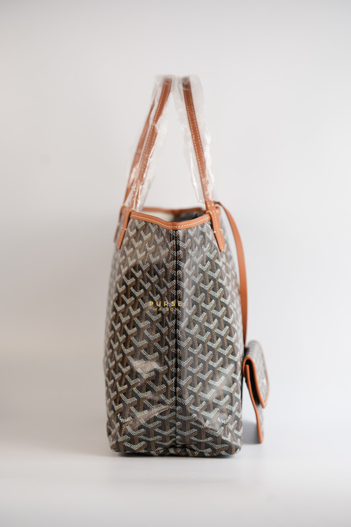 Saint Louis PM in Black/Tan Tote Bag | Purse Maison Luxury Bags Shop