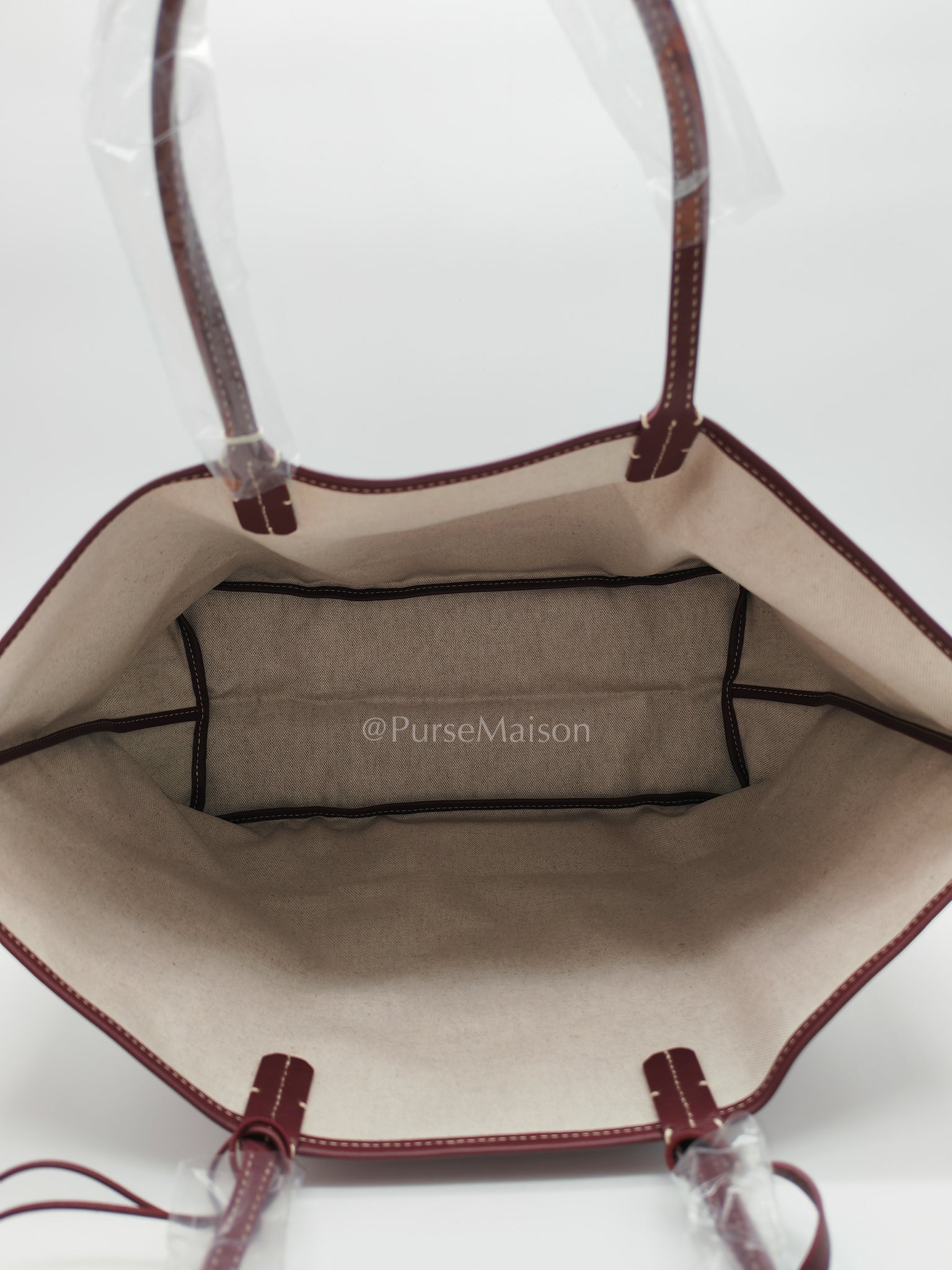 Saint Louis PM in Bordeaux Goyardine Canvas with Croc Universel Clip Charm | Purse Maison Luxury Bags Shop