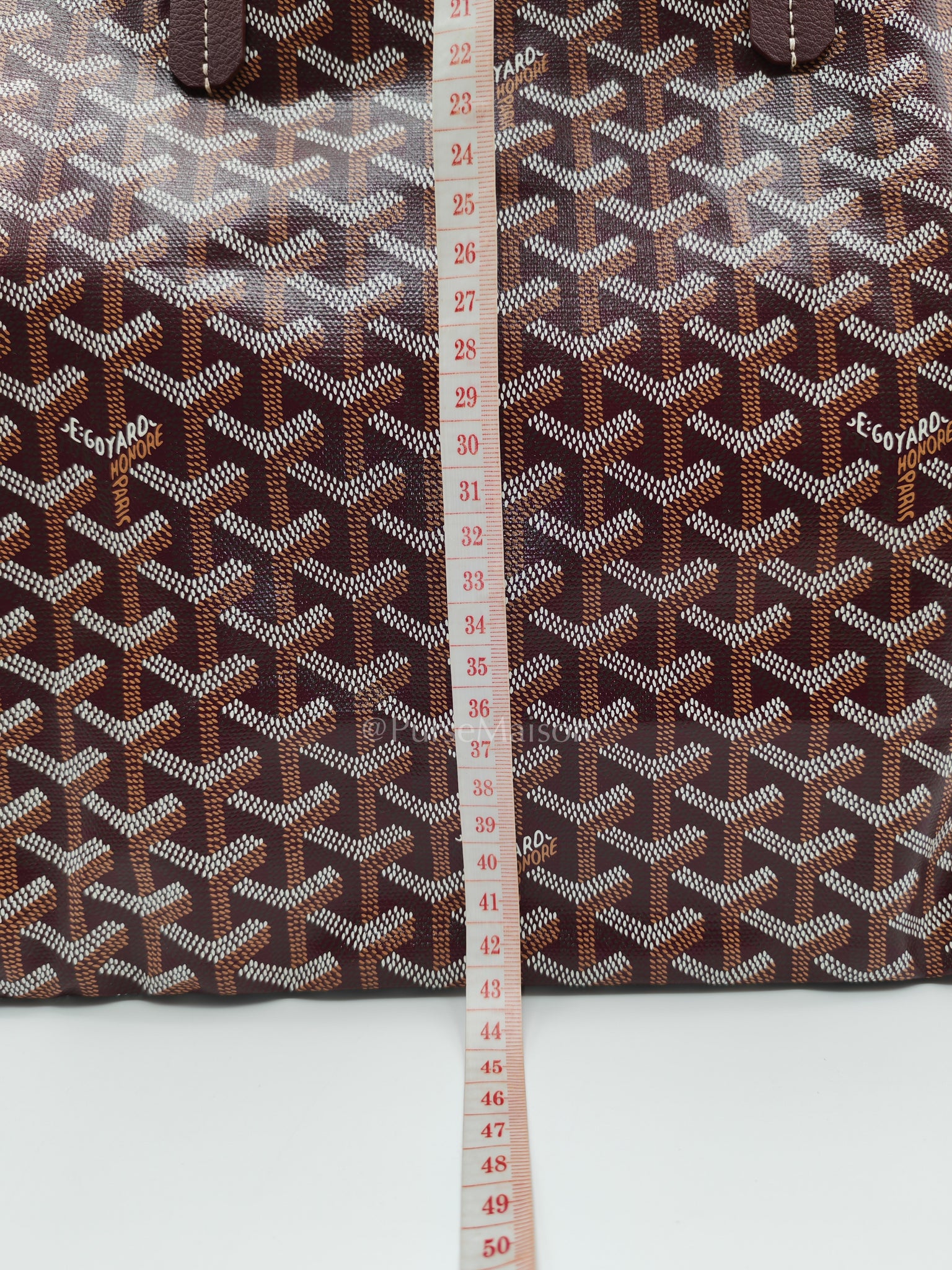 Saint Louis PM in Bordeaux Goyardine Canvas with Croc Universel Clip Charm | Purse Maison Luxury Bags Shop