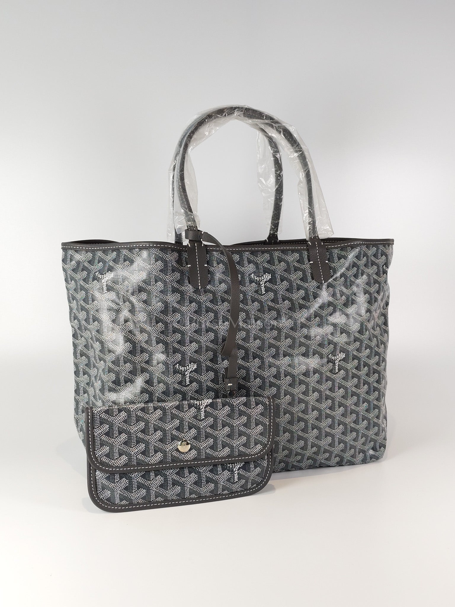 Saint Louis PM in Gray Goyardine Canvas | Purse Maison Luxury Bags Shop