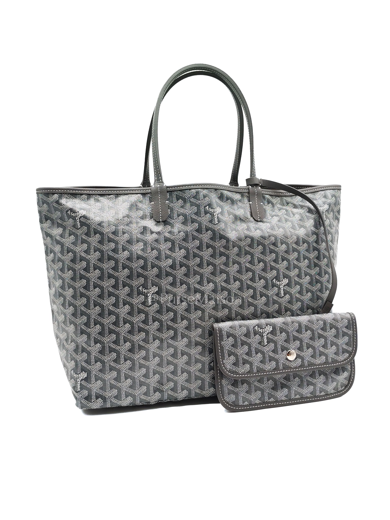 Saint Louis PM in Gray Goyardine Canvas | Purse Maison Luxury Bags Shop