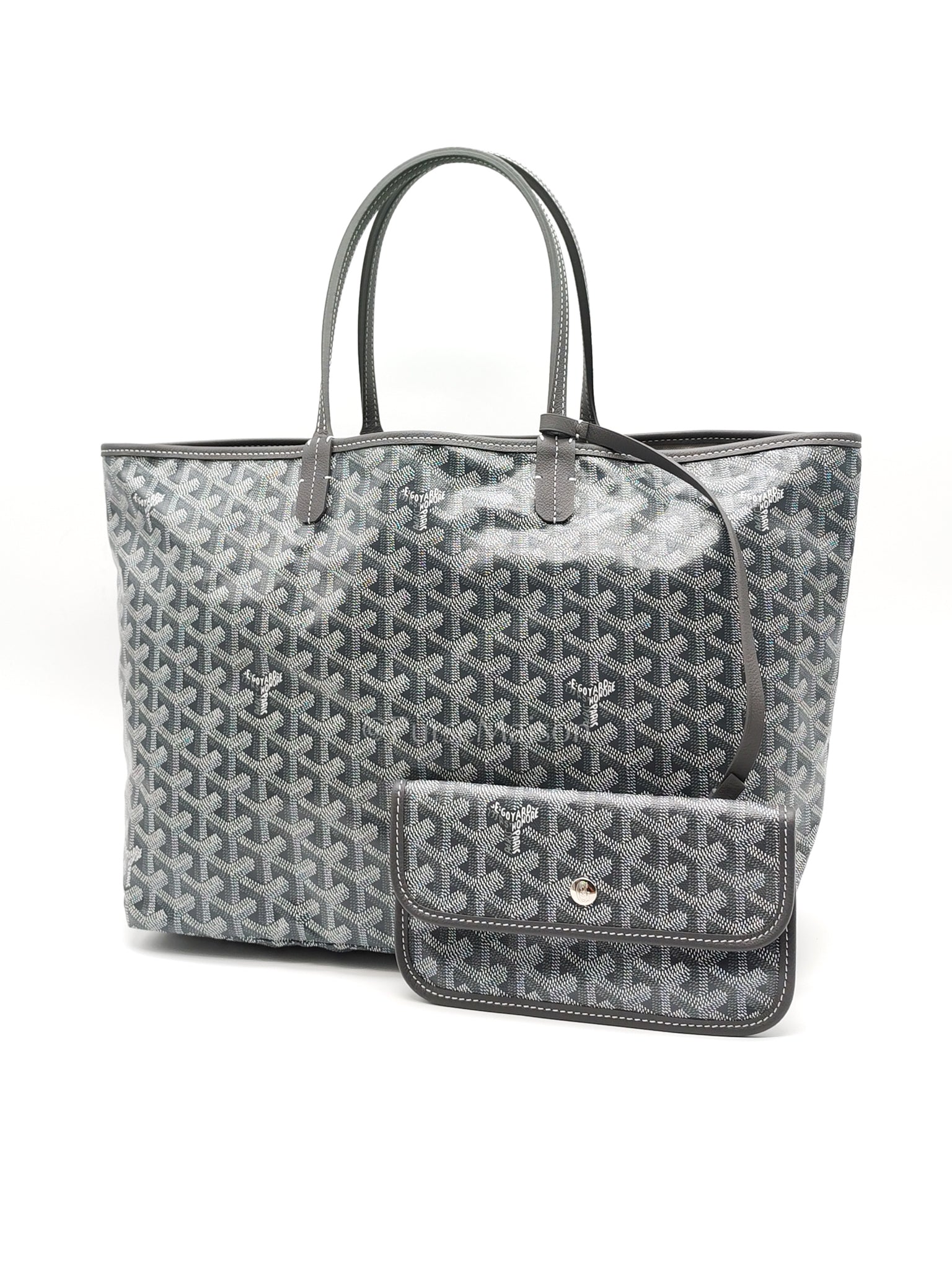 Saint Louis PM in Gray Goyardine Canvas | Purse Maison Luxury Bags Shop