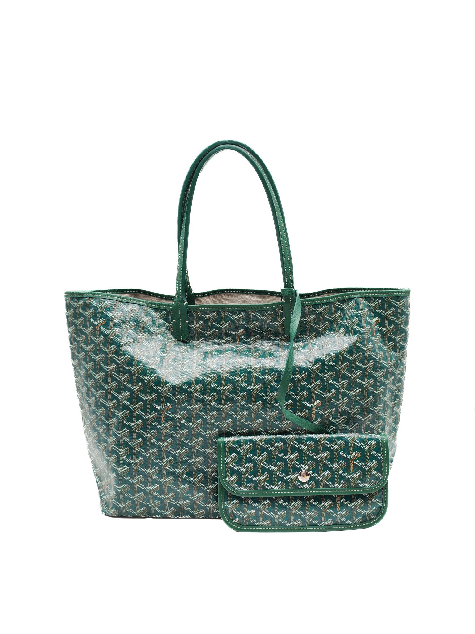 Saint Louis PM in Green Goyardine Canvas | Purse Maison Luxury Bags Shop