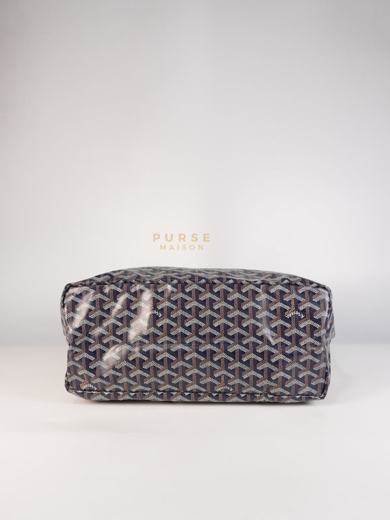 Saint Louis PM in Navy Blue Goyardine Canvas | Purse Maison Luxury Bags Shop