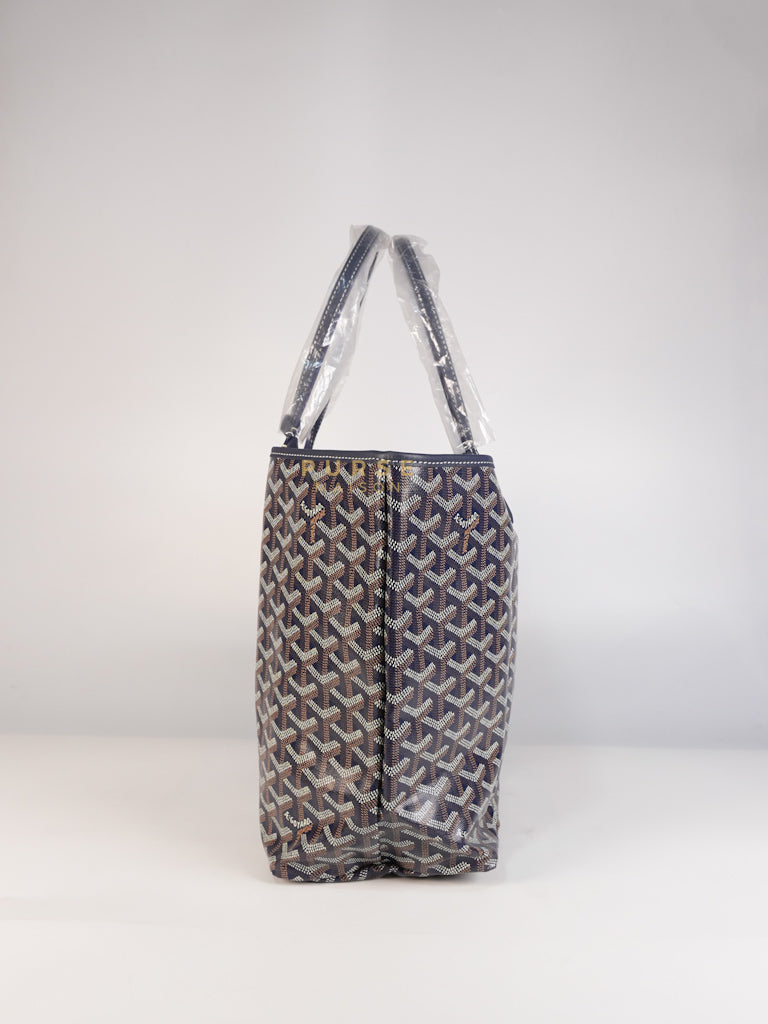 Saint Louis PM in Navy Blue Goyardine Canvas | Purse Maison Luxury Bags Shop