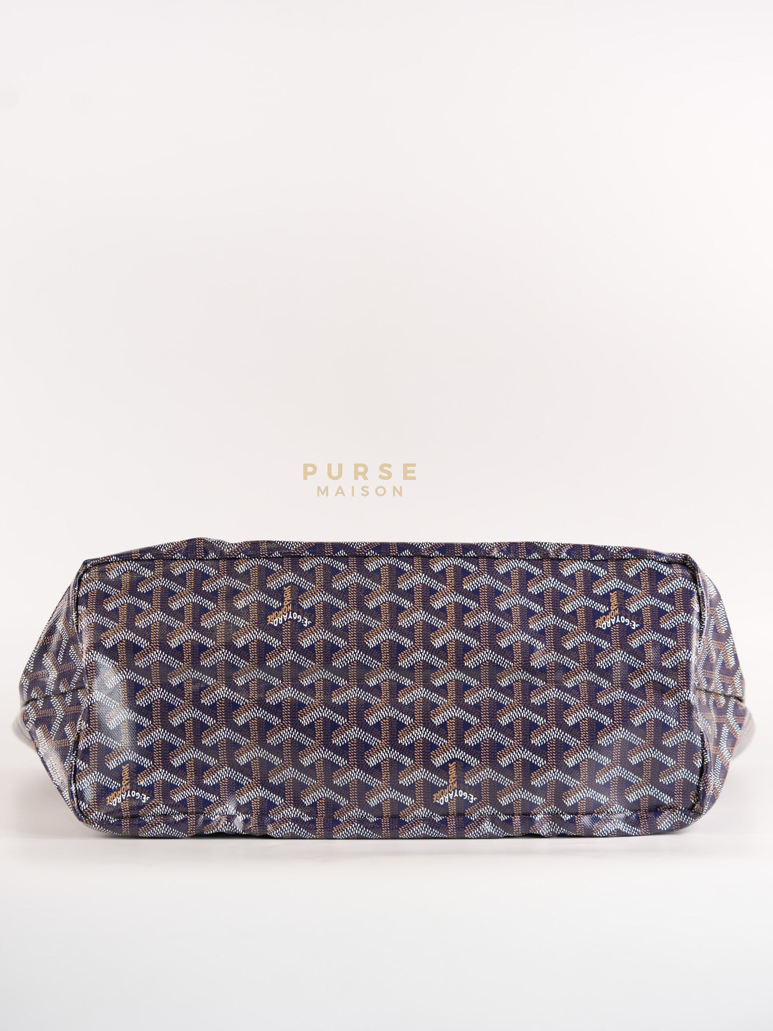 Saint Louis PM in Navy Blue Goyardine Canvas | Purse Maison Luxury Bags Shop